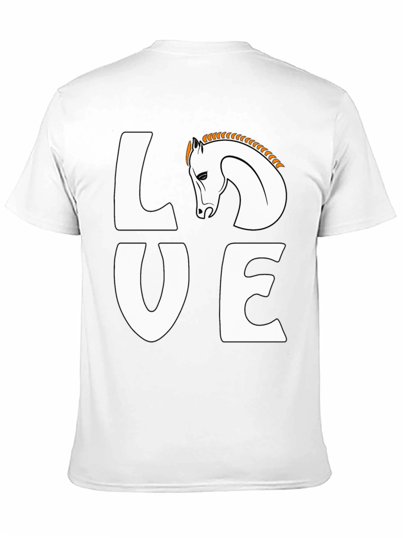 Black Love Horses Black T-Shirt view 11