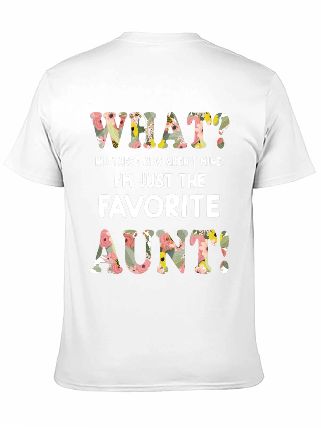 Black Favorite Aunt Floral Graphic Tee view 11