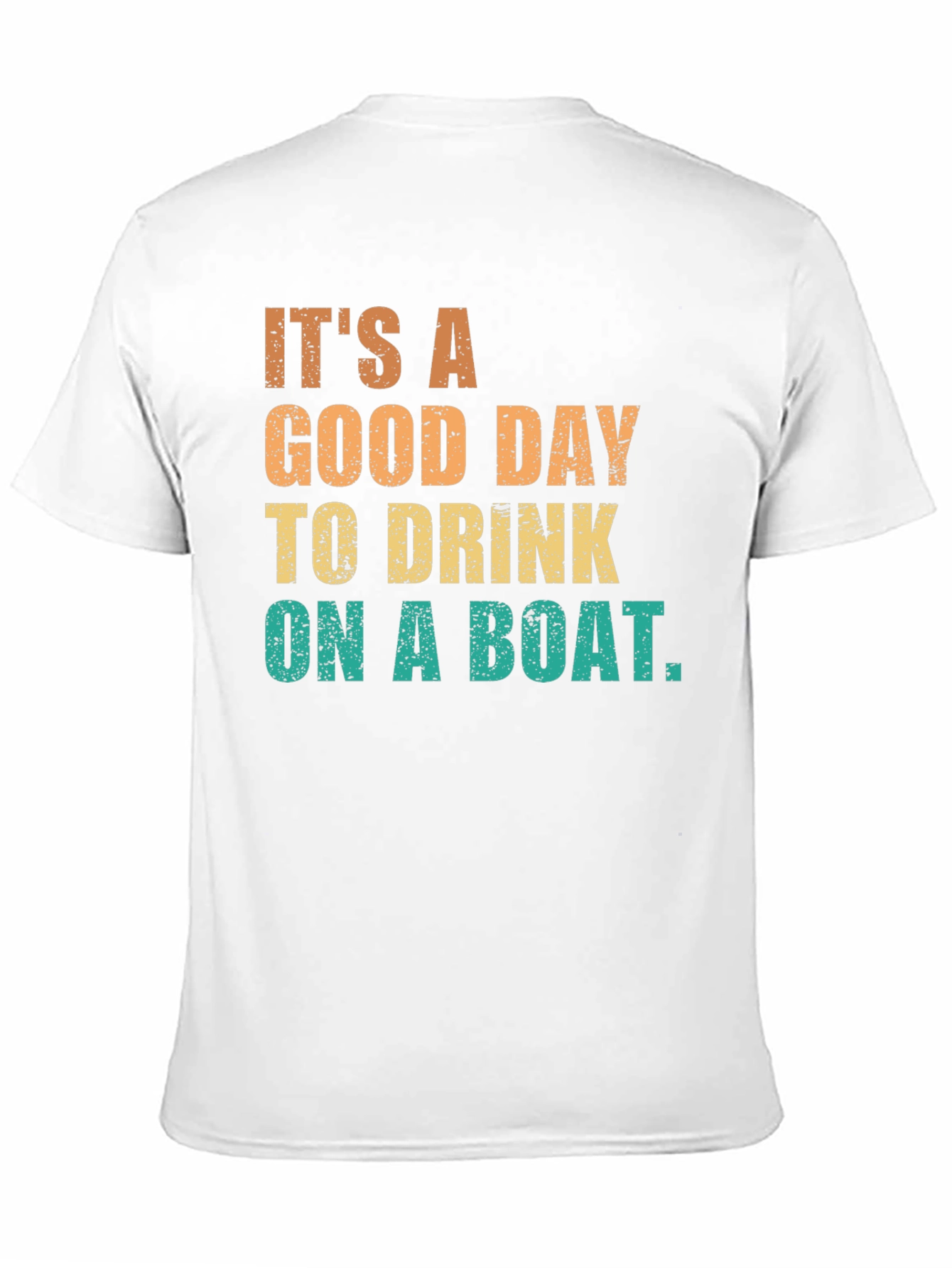 Black It's A Good Day To Drink On A Boat Graphic T-Shirt view 11