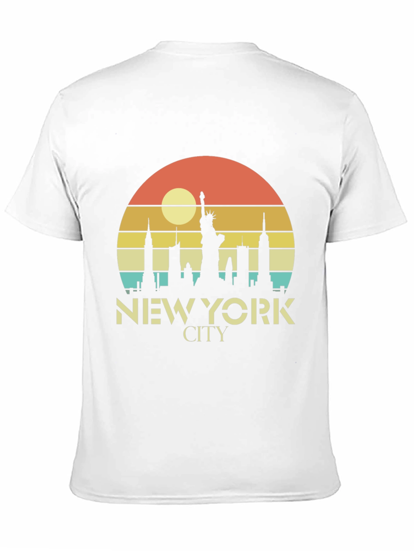 Black New York City Retro Style T-Shirt view 11