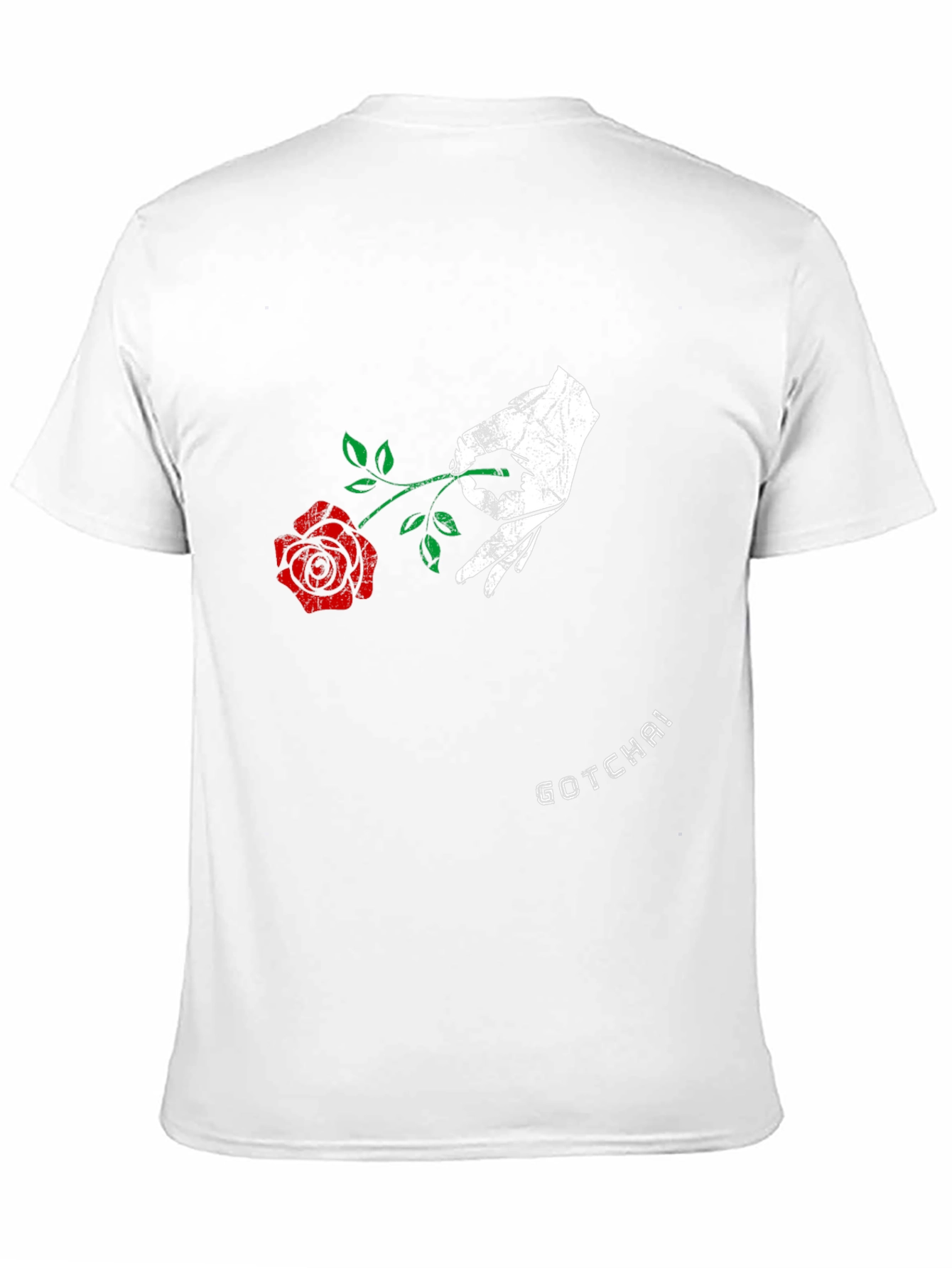 Black Gotcha Rose Graphic Tee - Men's Black Cotton T-Shirt view 11