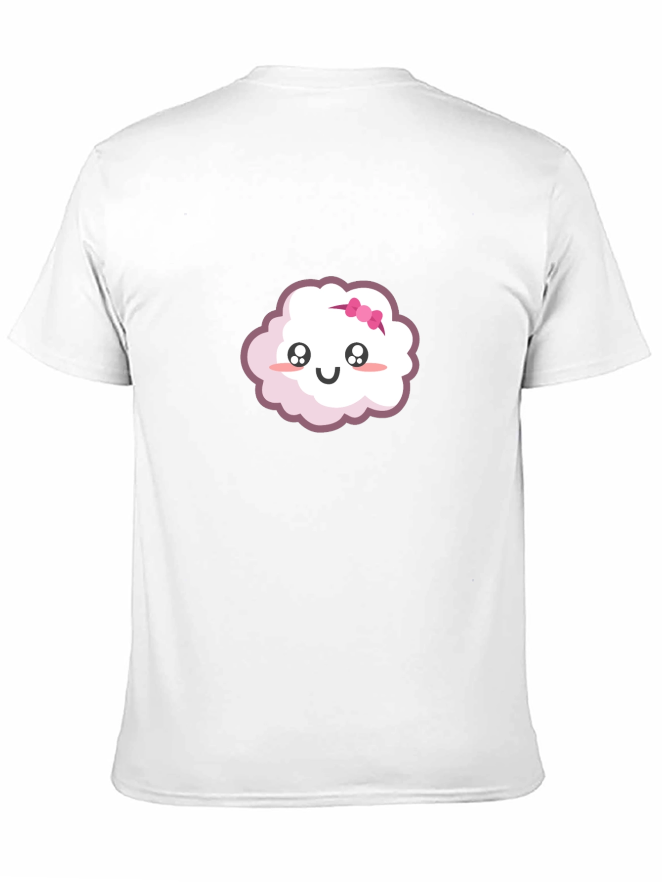 Black Cute Cloud Cartoon Graphic T-Shirt view 11