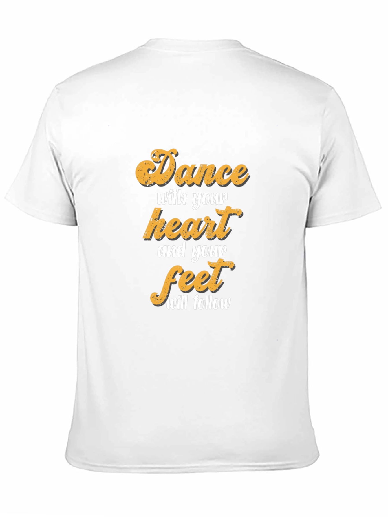 Black Dance With Your Heart Graphic Tee - Black Crew Neck T-Shirt view 11