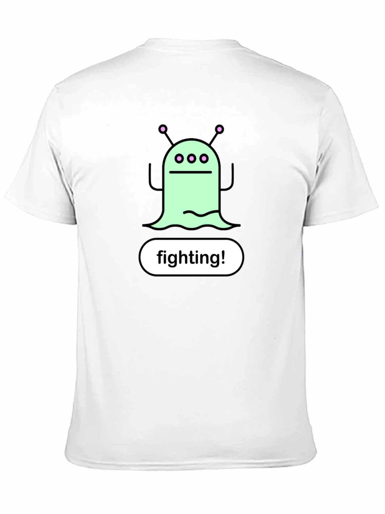 Black Fighting Alien Graphic Tee - Black view 11