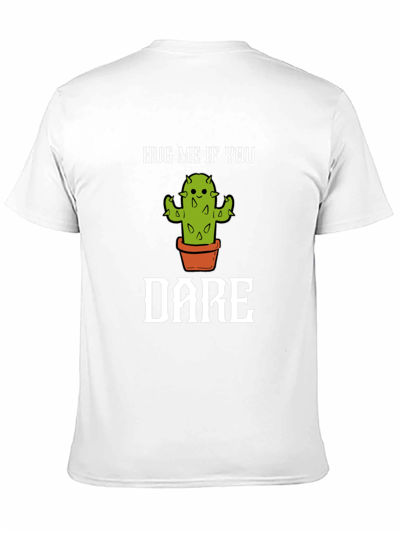 Black Hug Me If You Dare Cactus Graphic Tee view 11