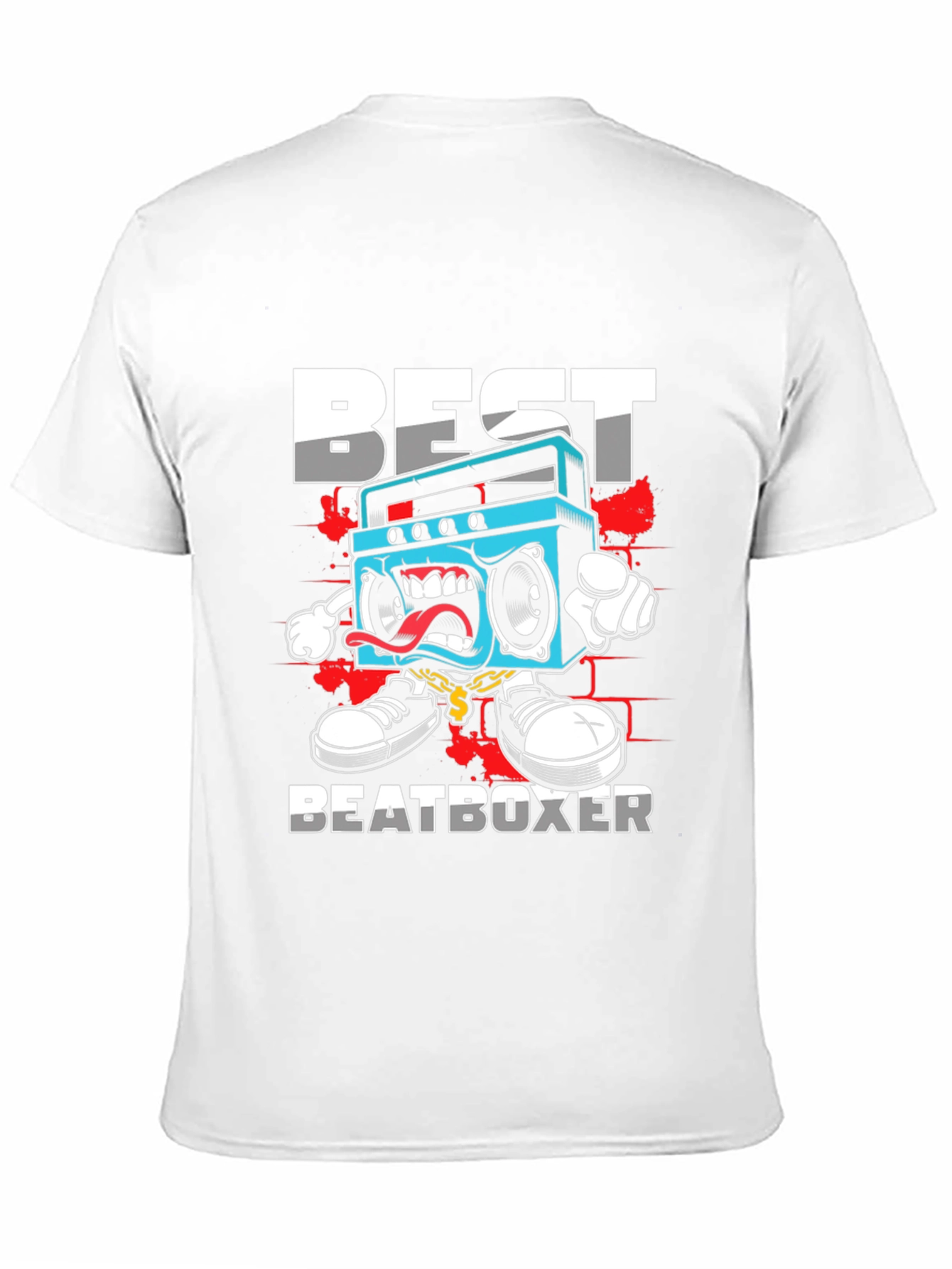 Black Best Beatboxer Boombox Graphic Tee view 11