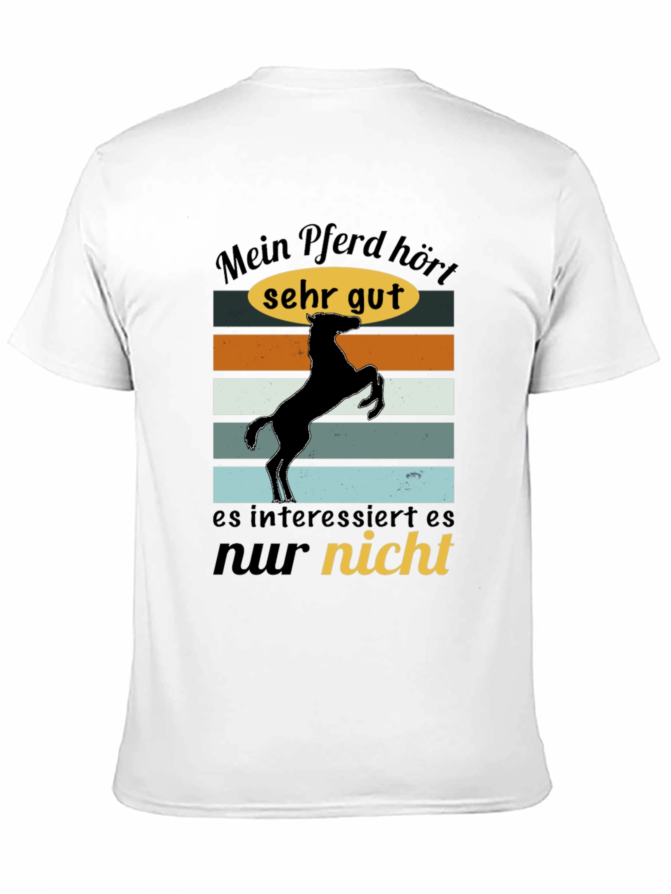 Black Mein Pferd Hört Shirt view 11