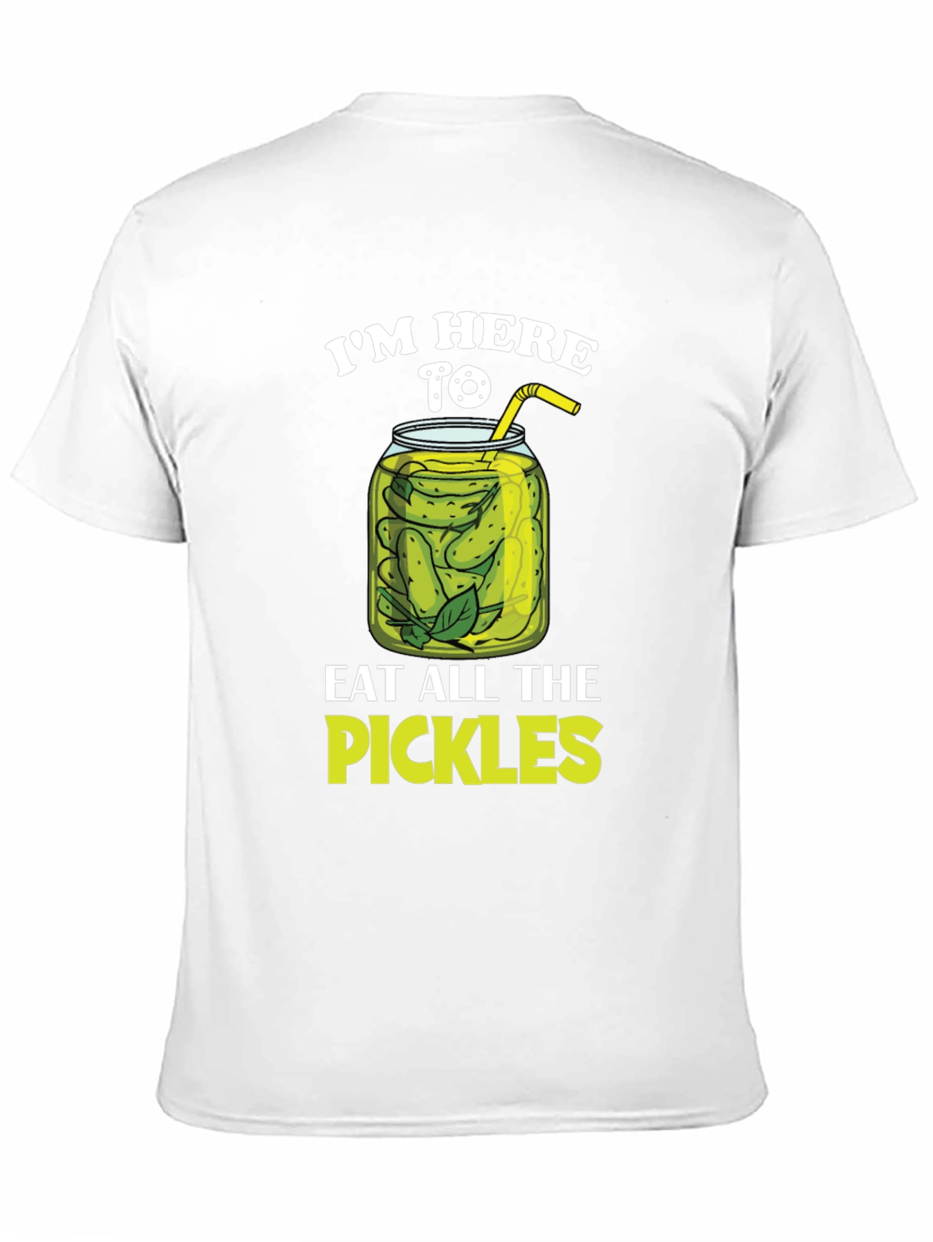 Black Pickle Lover T-Shirt - I'm Here To Eat All The Pickles view 11
