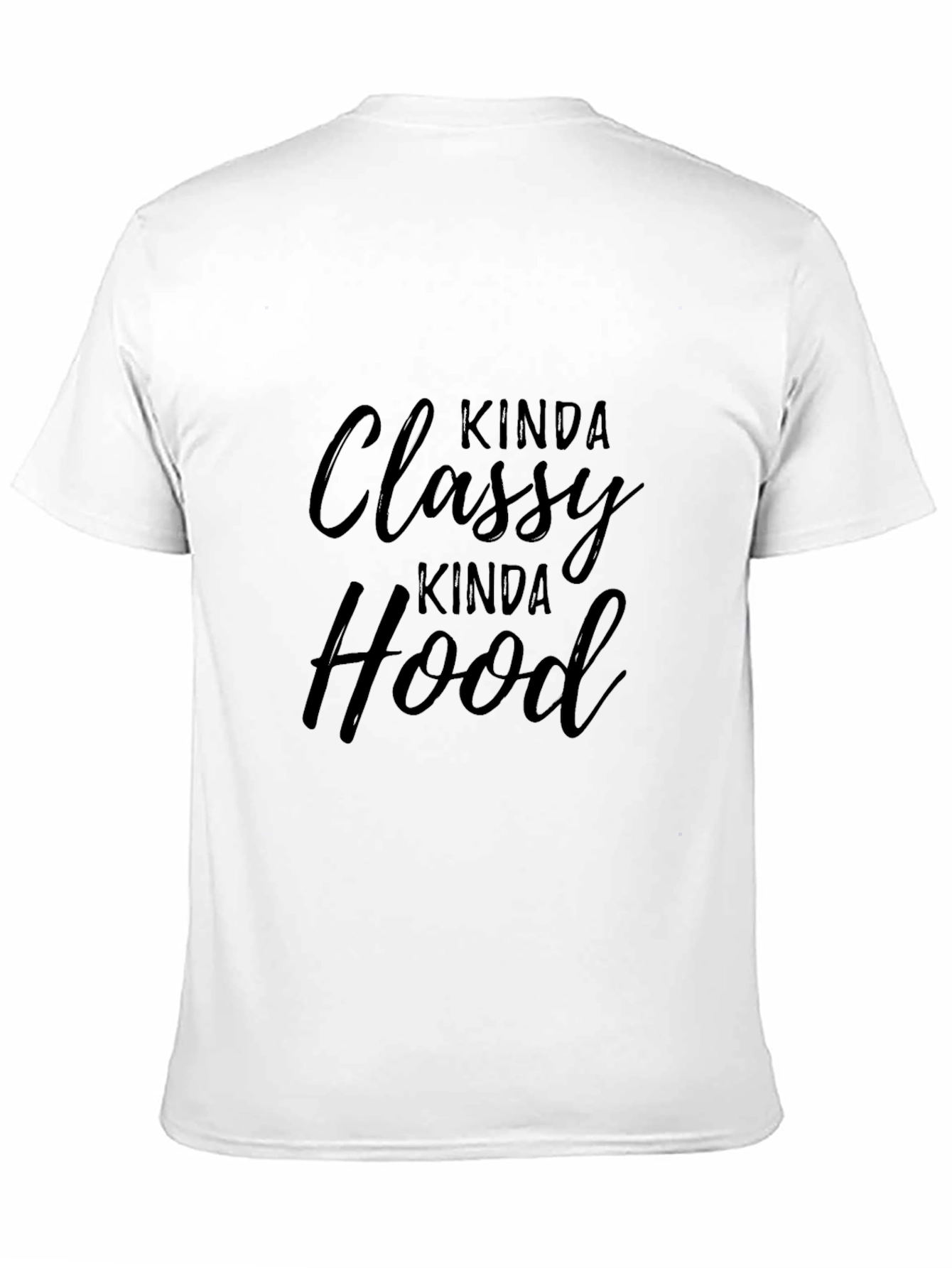 Black Kinda Classy Kinda Hood Graphic Tee view 11