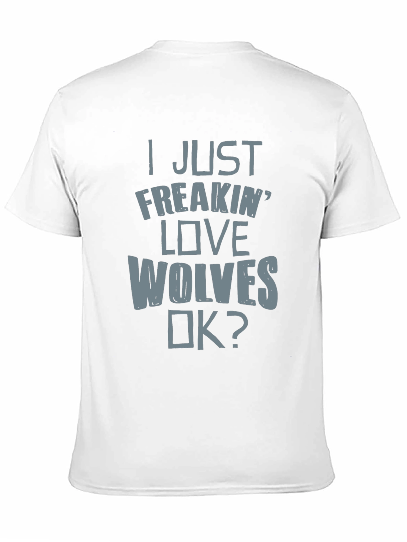 Black Wolf Lover Graphic Tee - Men's Black T-Shirt view 11