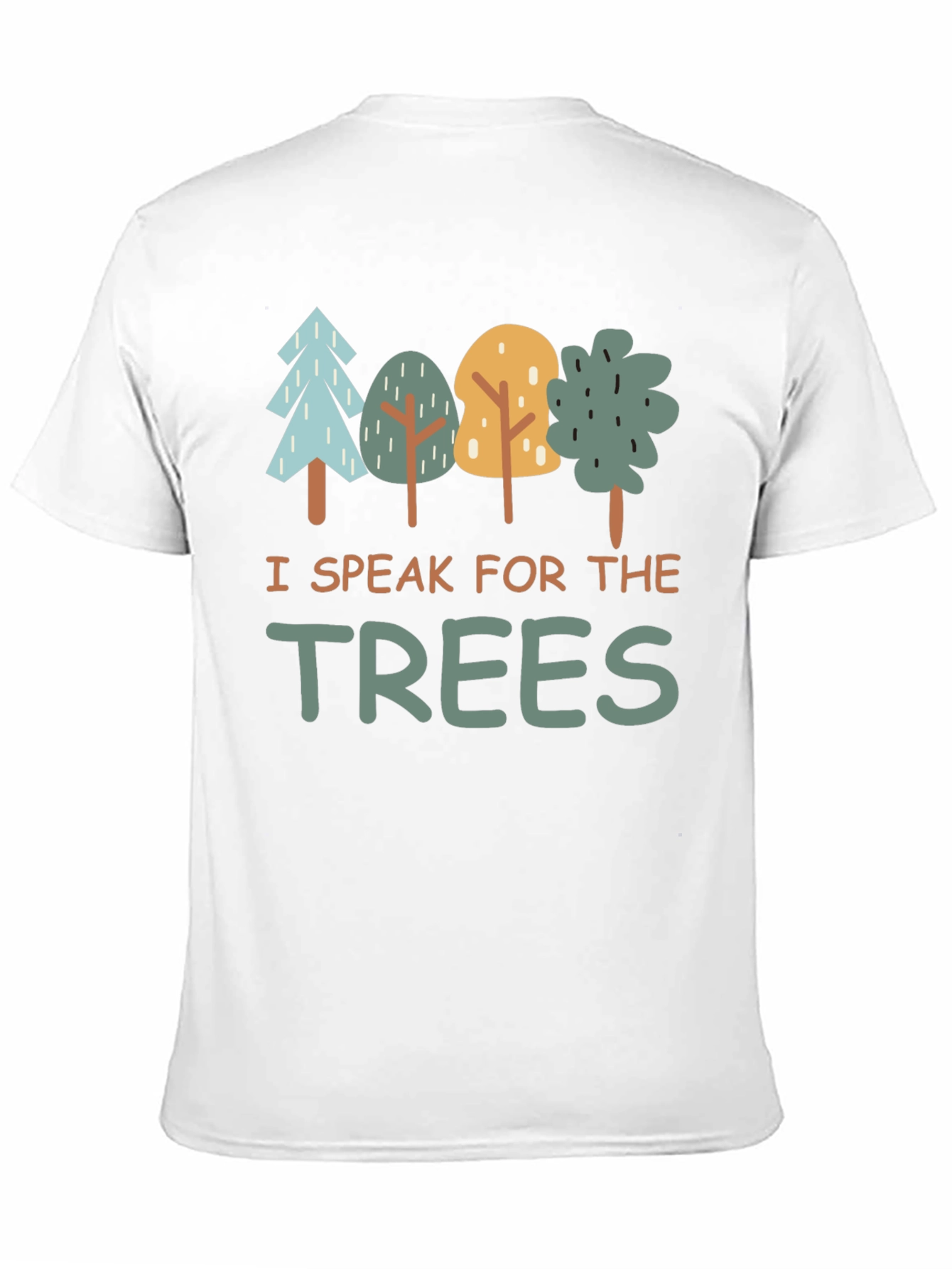 Black I Speak for the Trees Graphic T-Shirt view 11