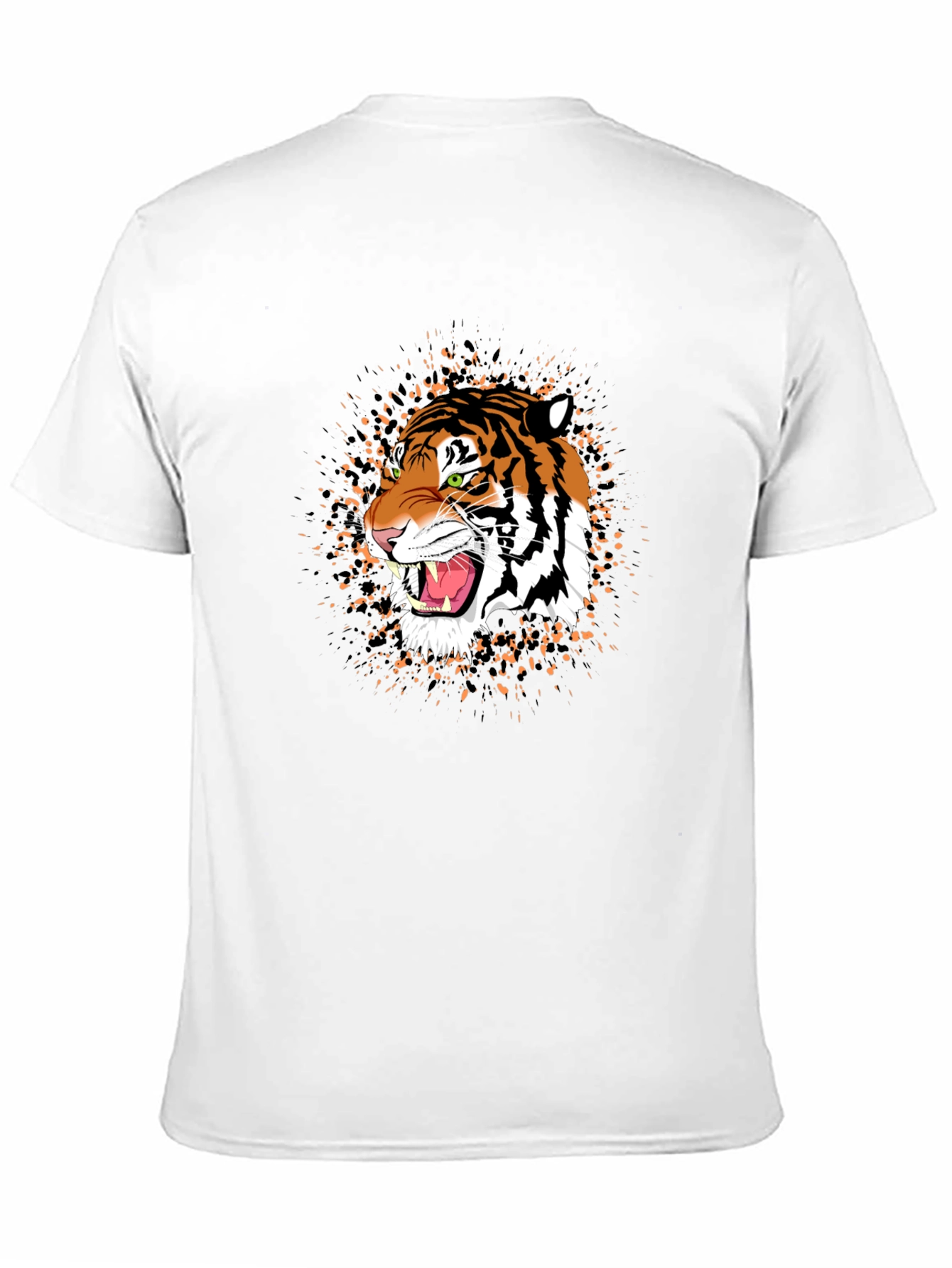 Black Tiger Graphic Black T-Shirt - Bold Animal Print Tee view 11
