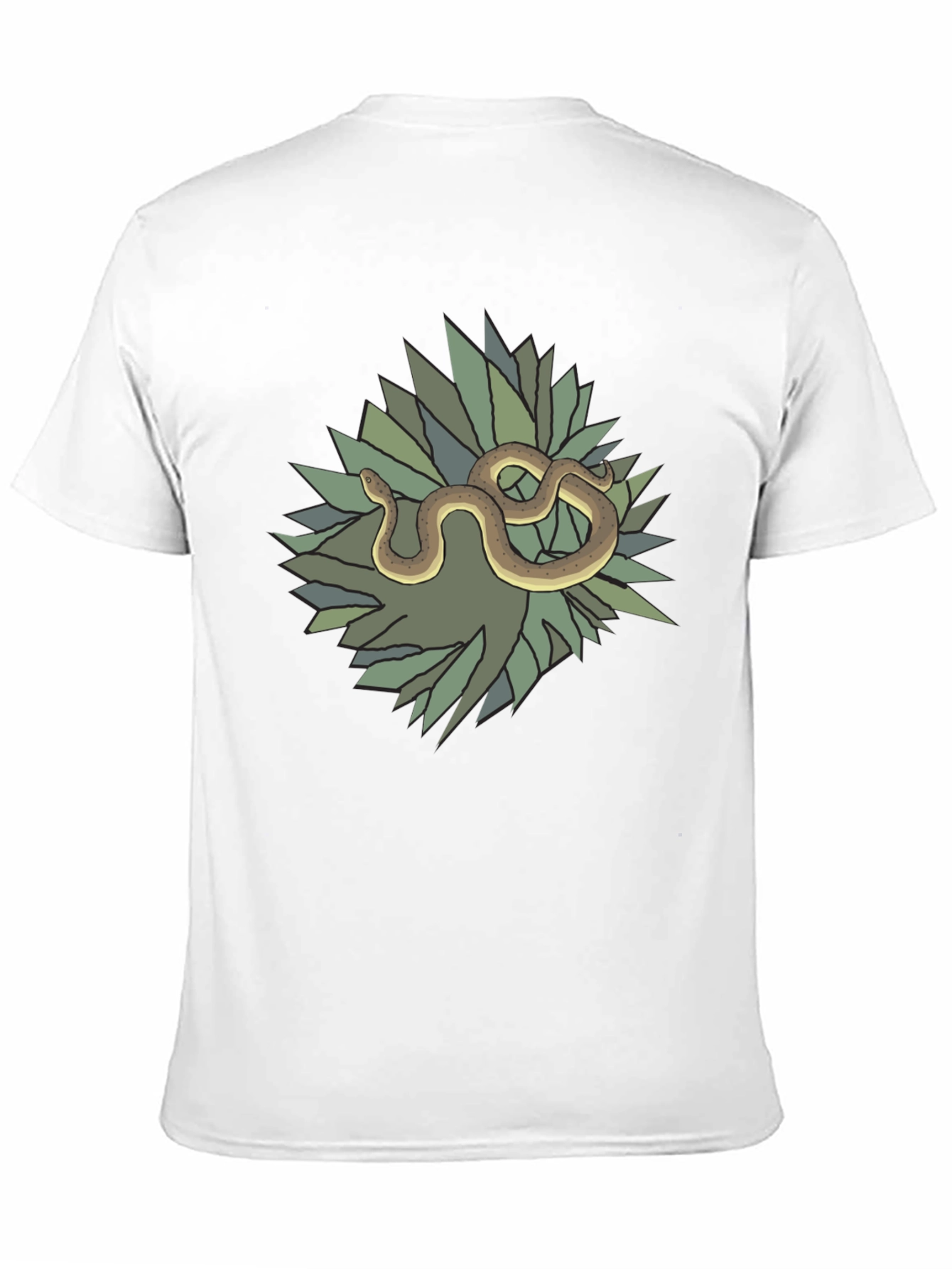 Black Snake and Agave Black T-Shirt view 11
