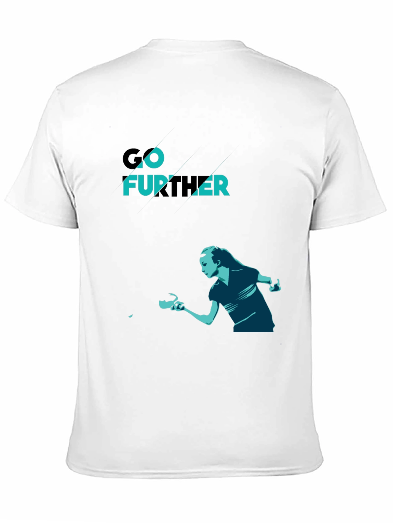 Black Go Further Table Tennis Graphic Tee view 11