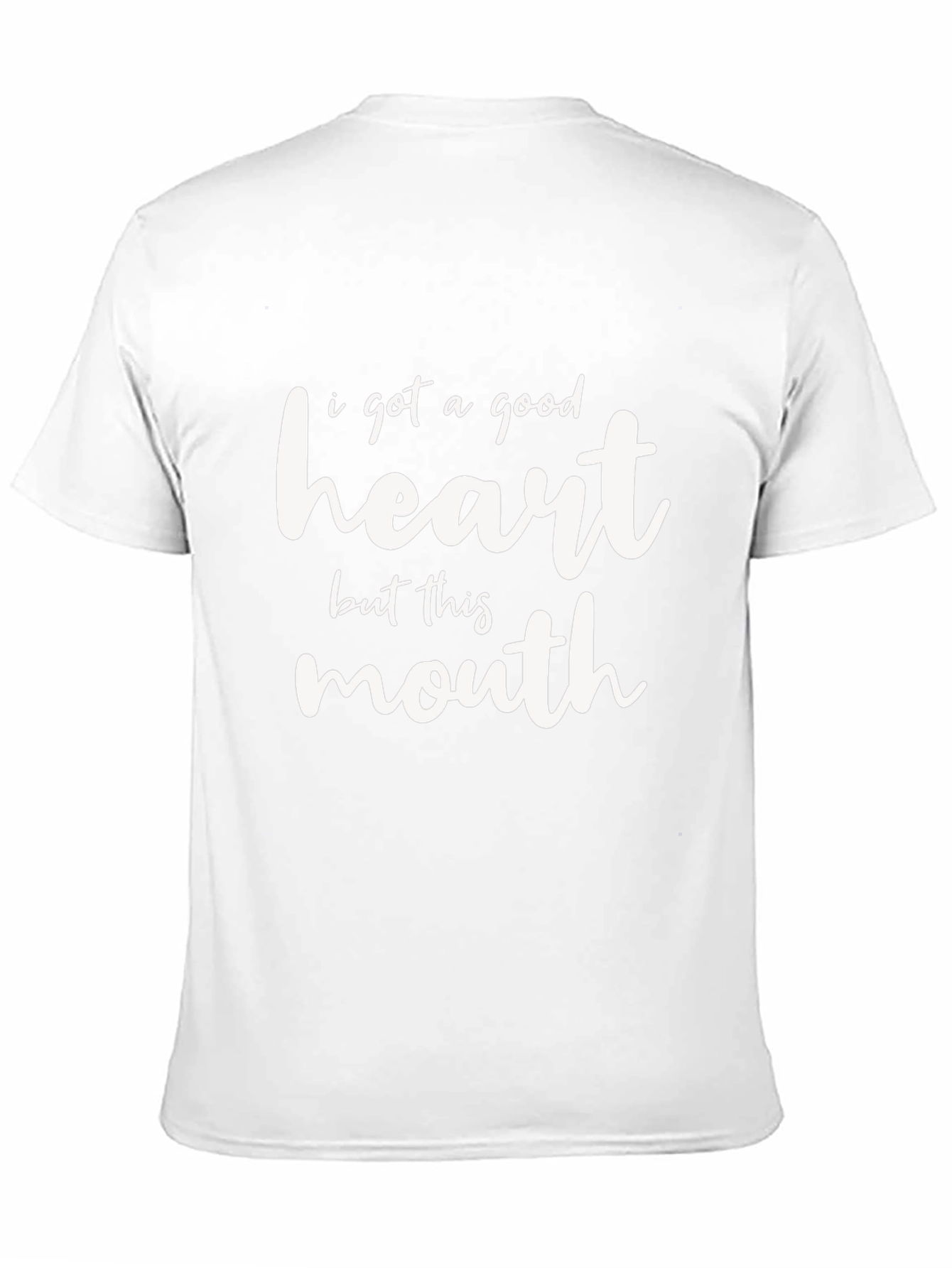 Black Good Heart Funny Graphic Tee view 11