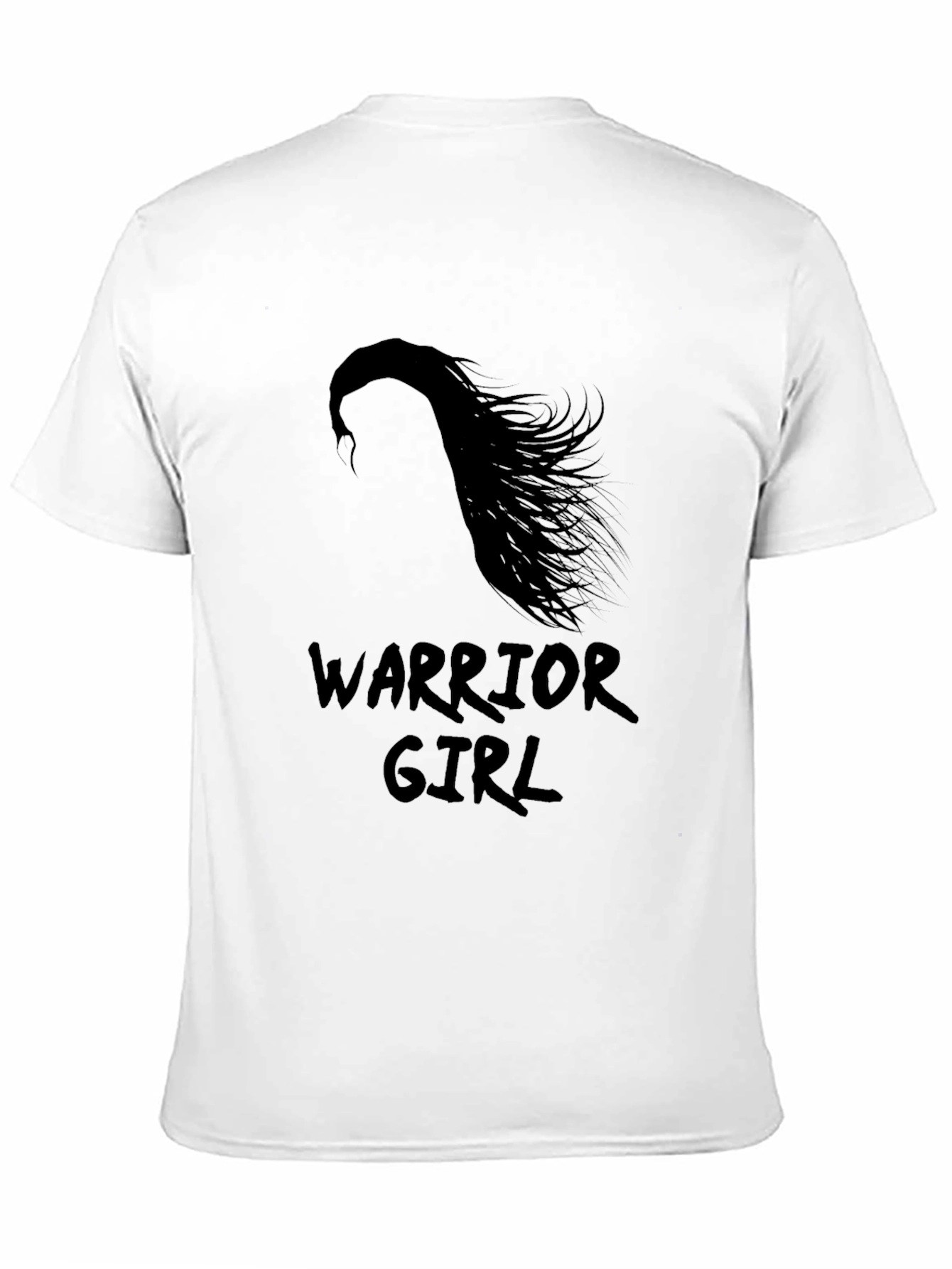 Black Warrior Girl Black Graphic T-Shirt view 11
