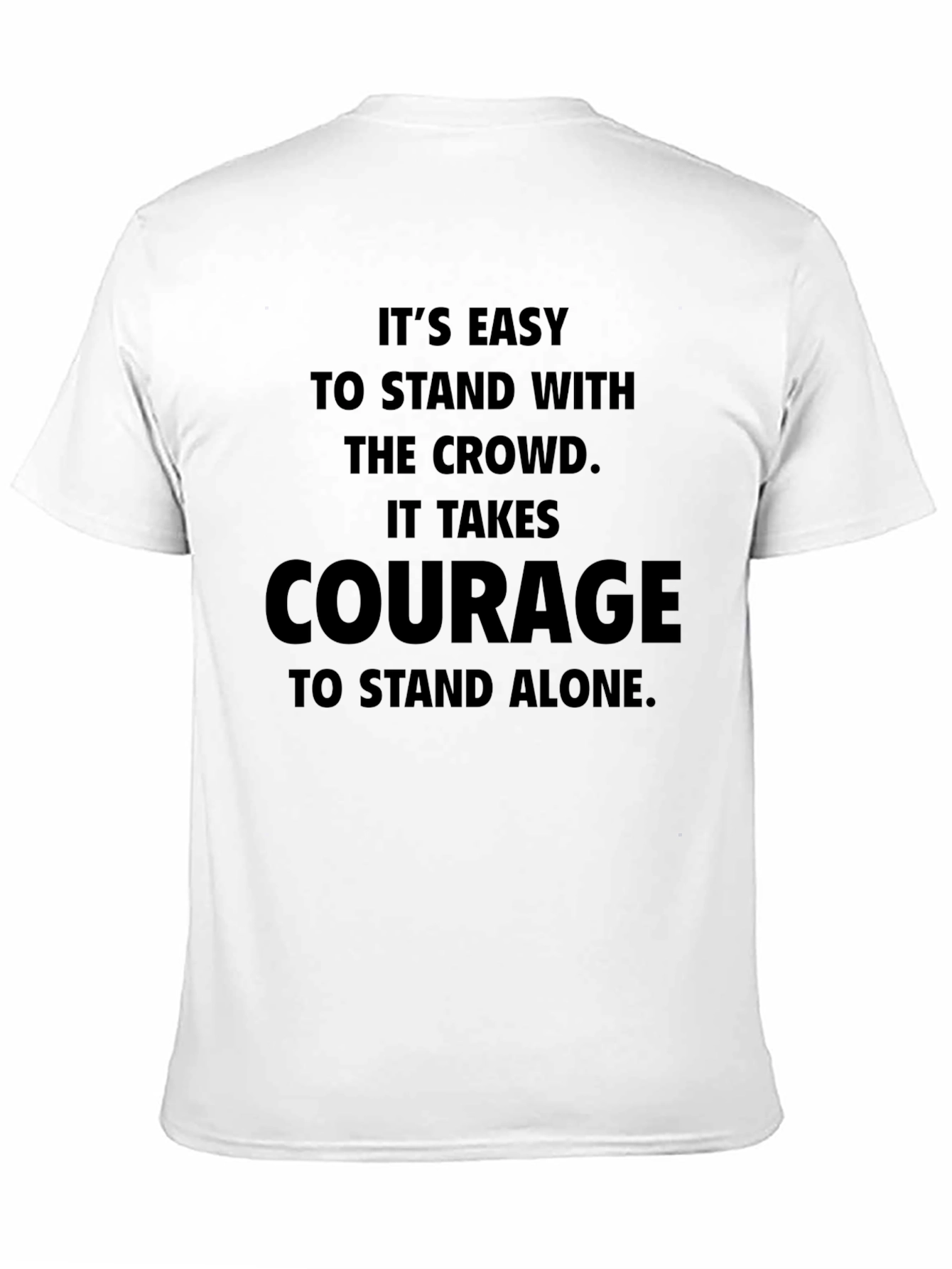 Black Courage Graphic T-Shirt - Stand Alone view 11