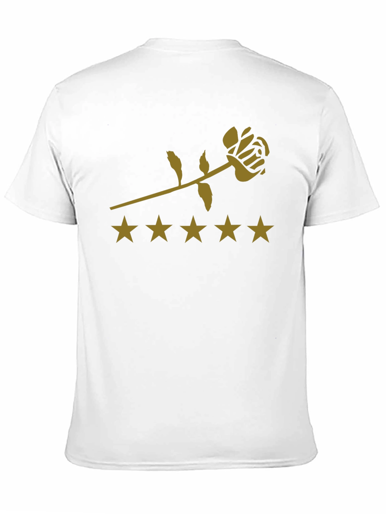 Rose & Star Graphic Tee - Black Cotton - 11