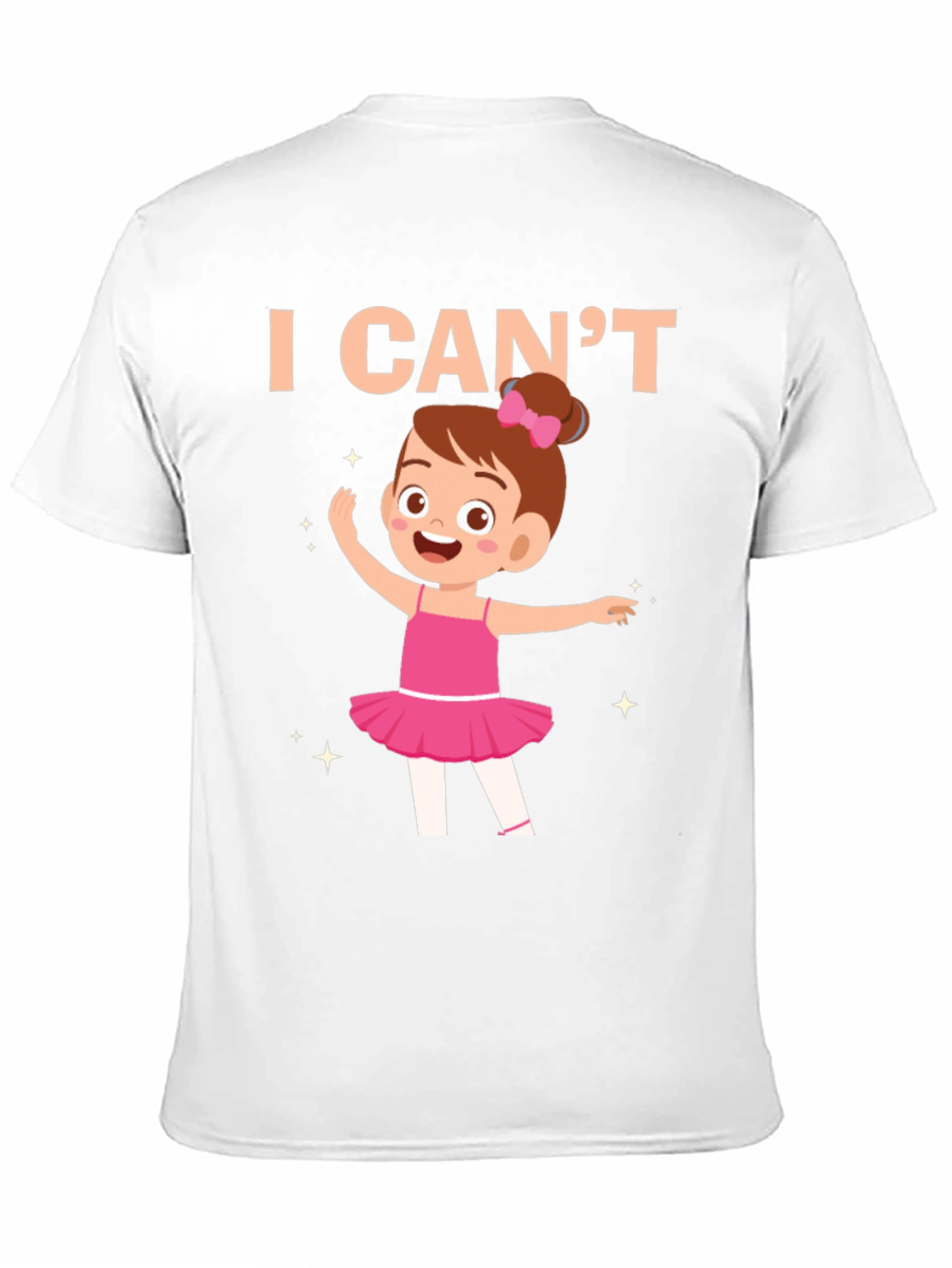 Black I Can't Ballerina Black T-Shirt view 11