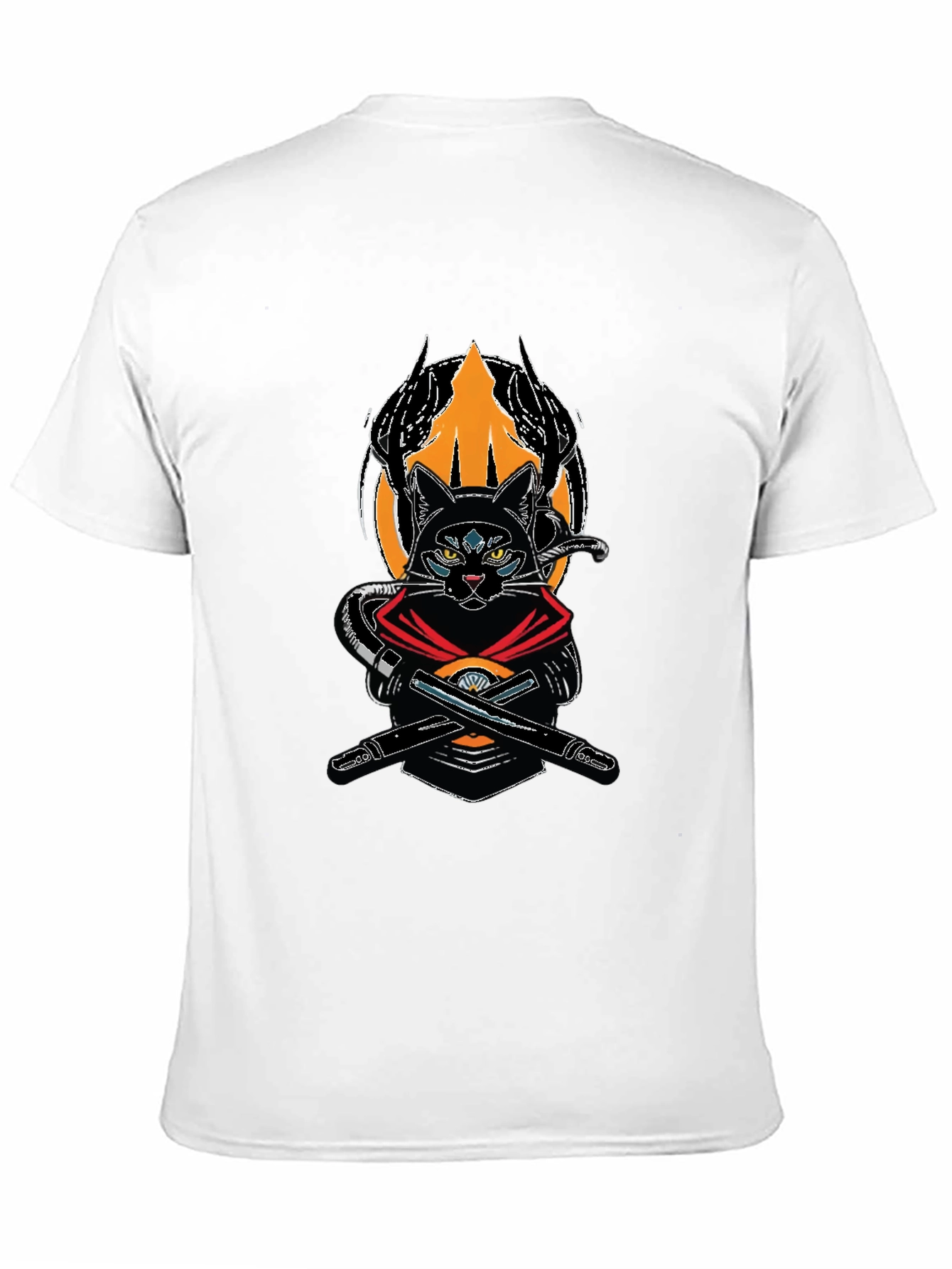 Black Ninja Cat Graphic T-Shirt view 11