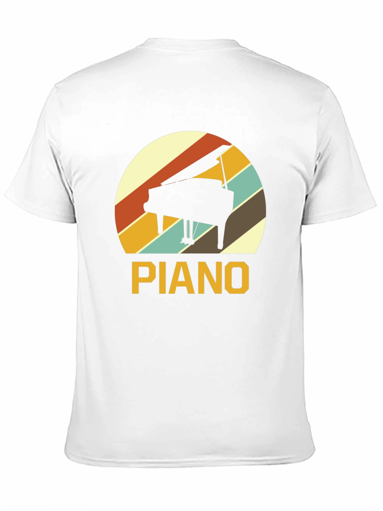 Black Retro Piano T-Shirt - Music Lover Tee view 11