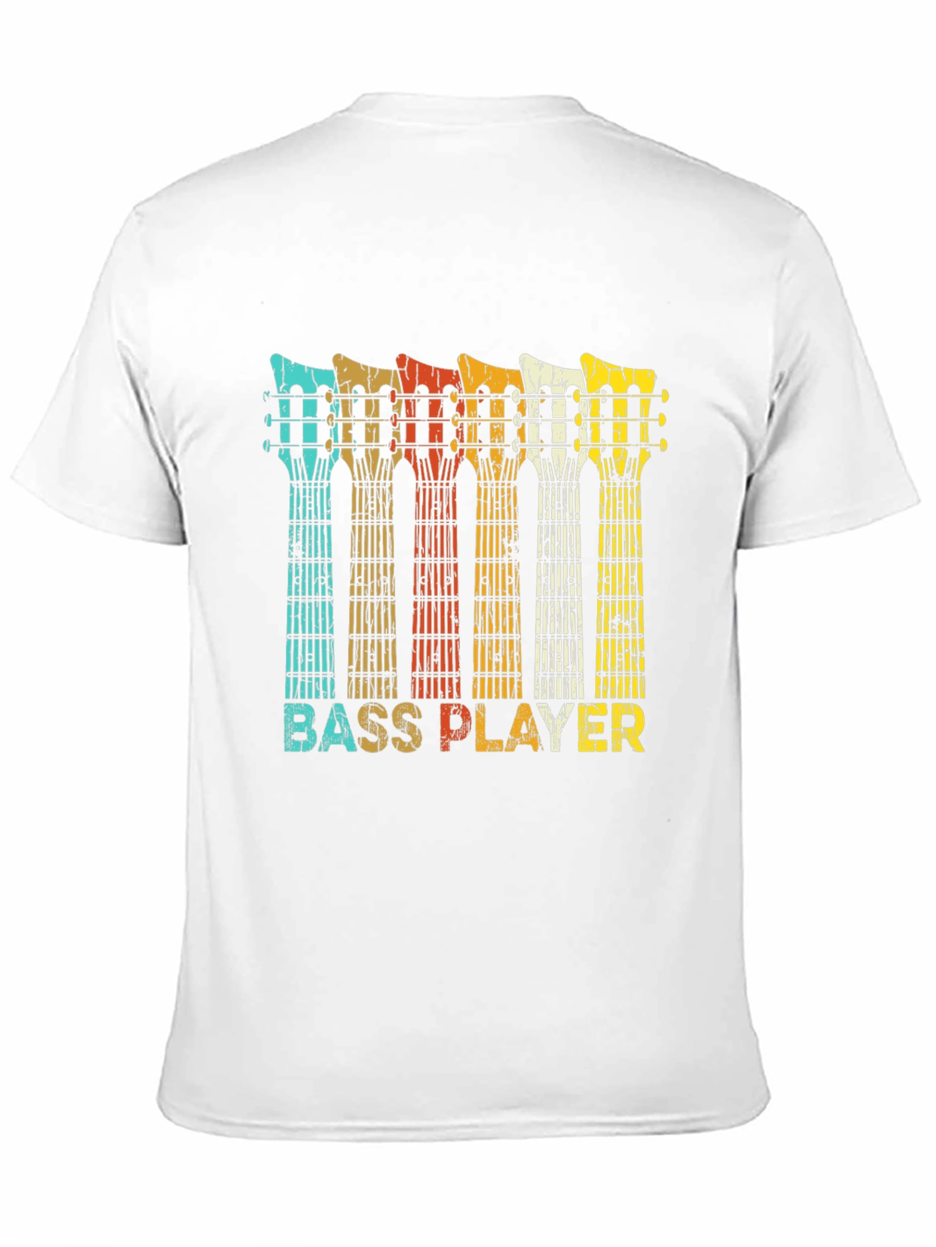 Black Bass Player Retro T-Shirt - Music Lover Tee view 11