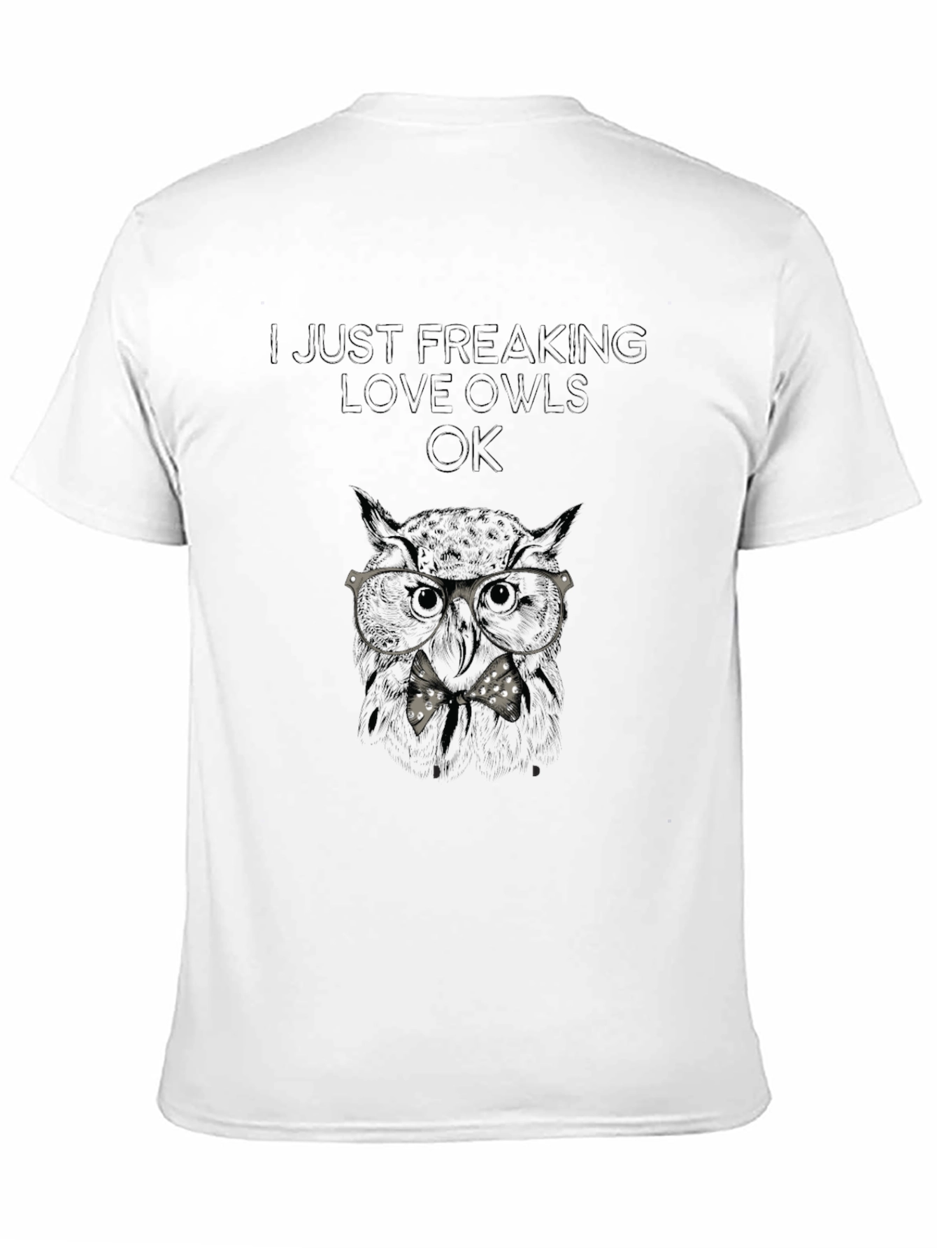 Black Owl Lover Graphic T-Shirt - Unique Design view 11
