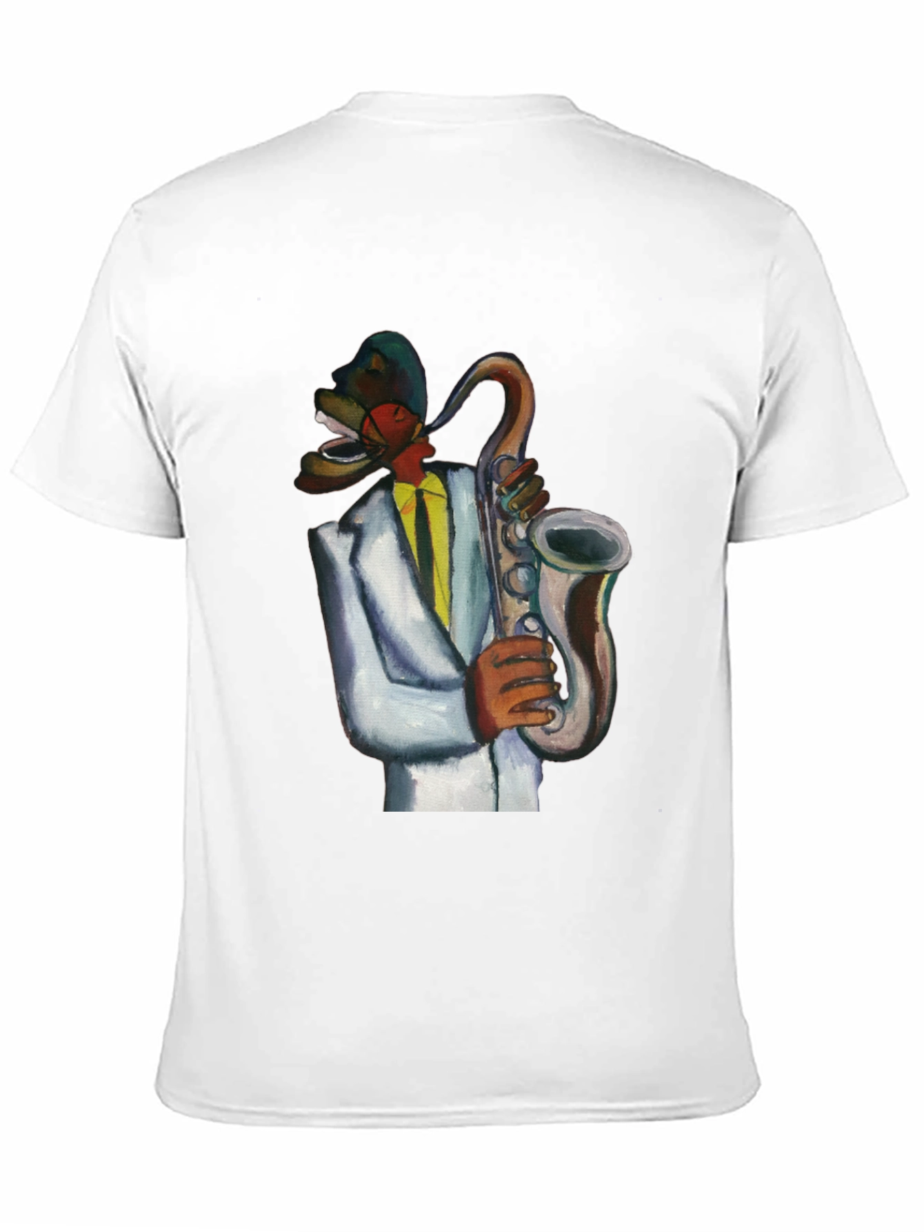 Black Cool Jazz Musician T-Shirt view 11