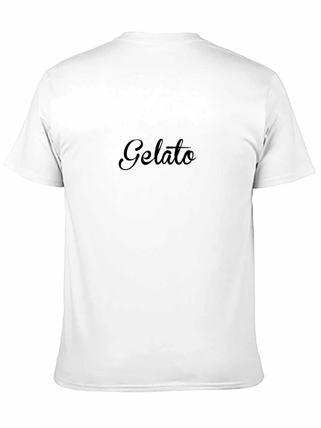 Black Gelato Print Black T-Shirt - Casual Comfort view 11