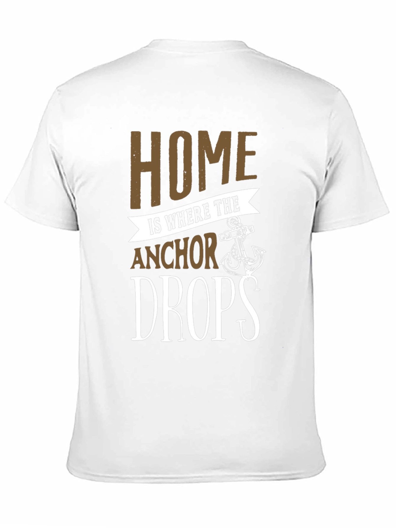 Black Home is Where the Anchor Drops T-Shirt view 11