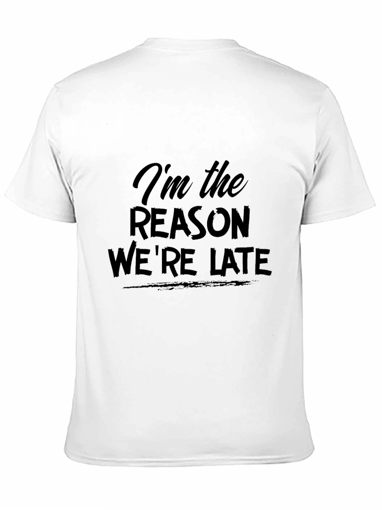 Black I'm the Reason We're Late Graphic Tee view 11