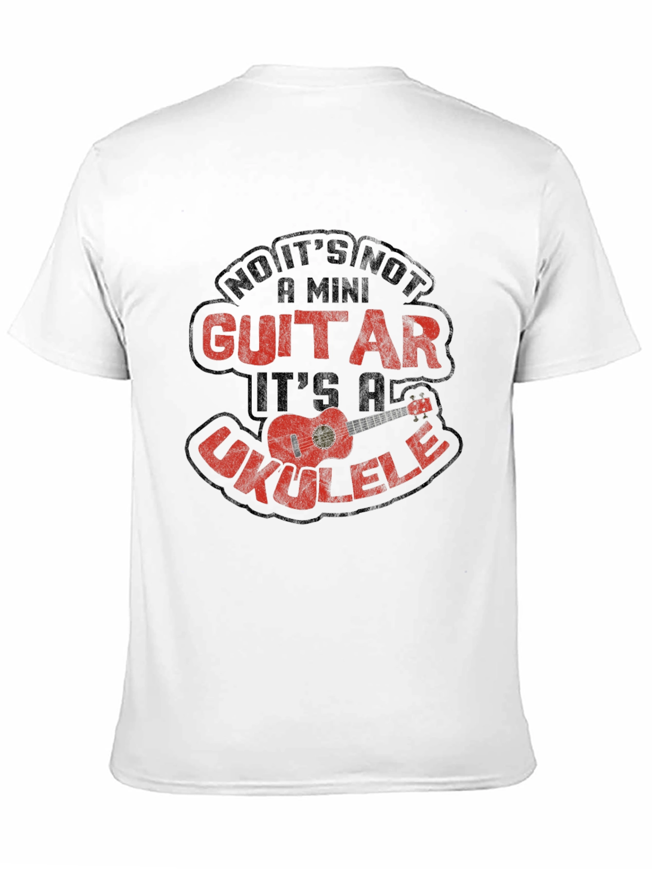 Black Ukulele T-Shirt - Funny Music Lover Tee view 11