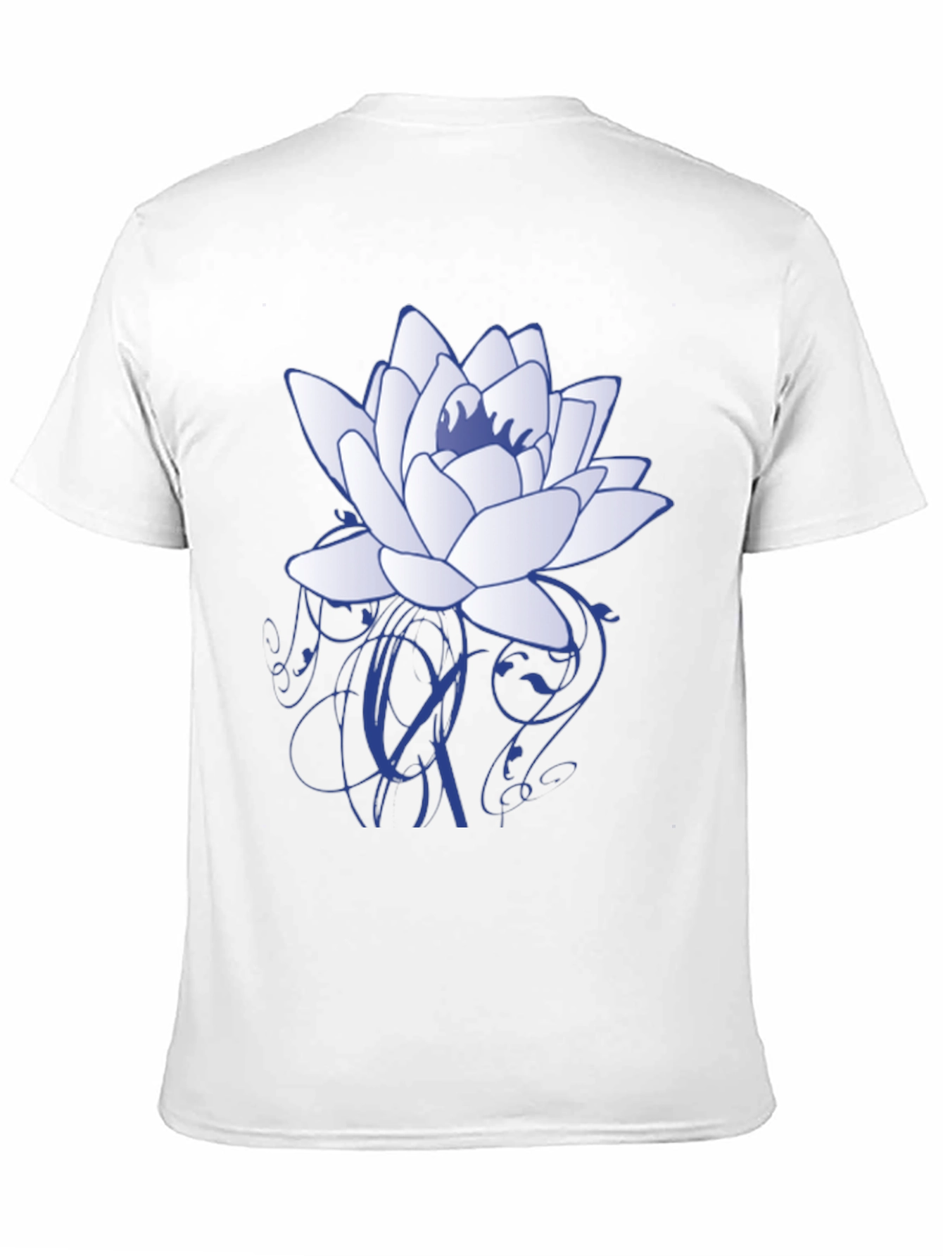 Black Lotus Flower Graphic T-Shirt - Stylish Casual Wear view 11