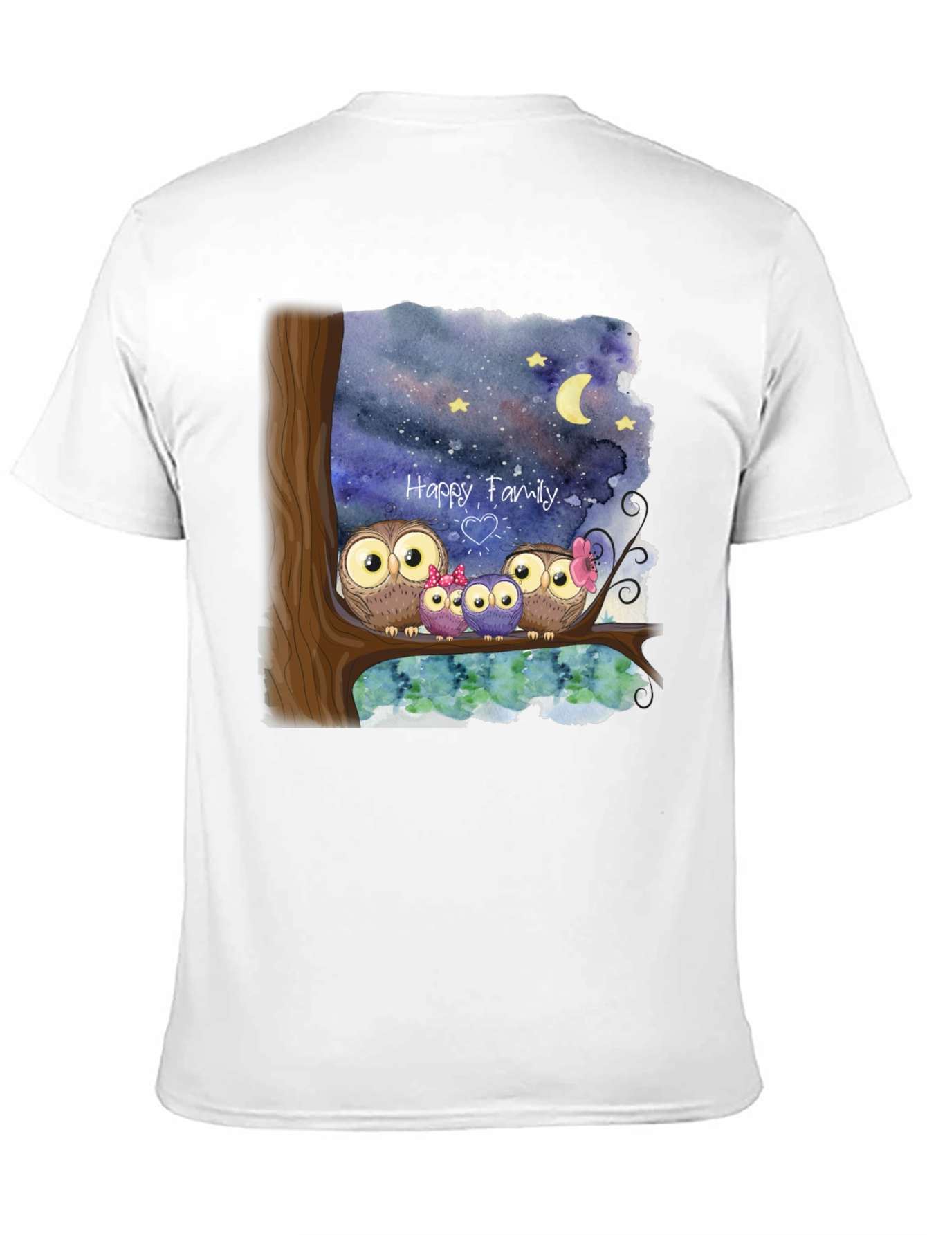 Owl Family T-Shirt - Happy Family Tee - 11