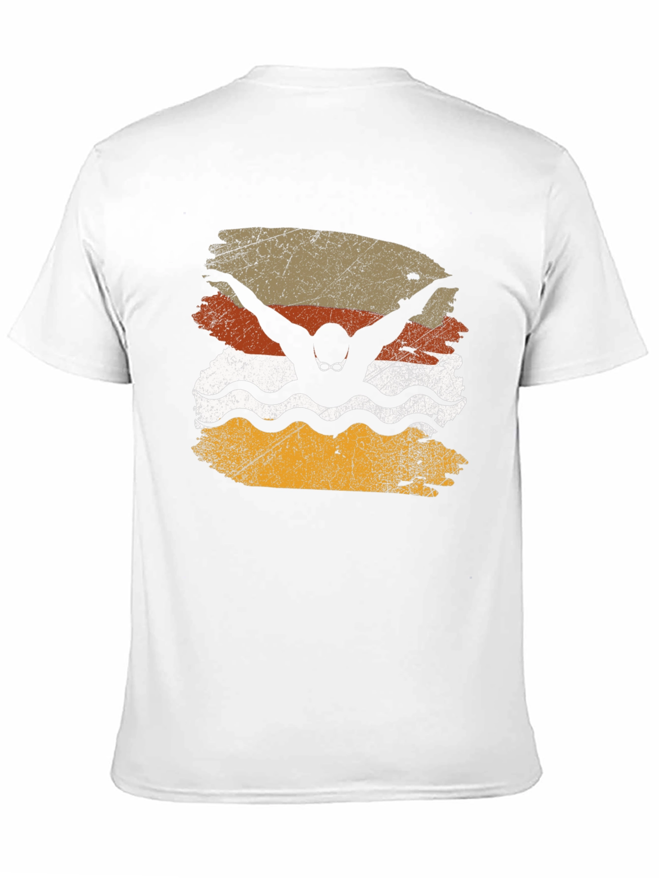 Vintage Swimmer T-Shirt - Black - 11