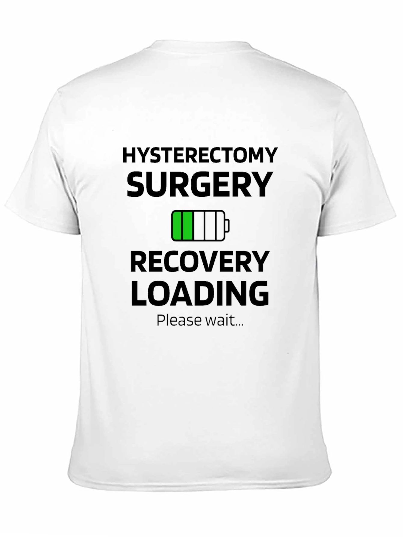 Black Hysterectomy Recovery Loading T-Shirt view 11