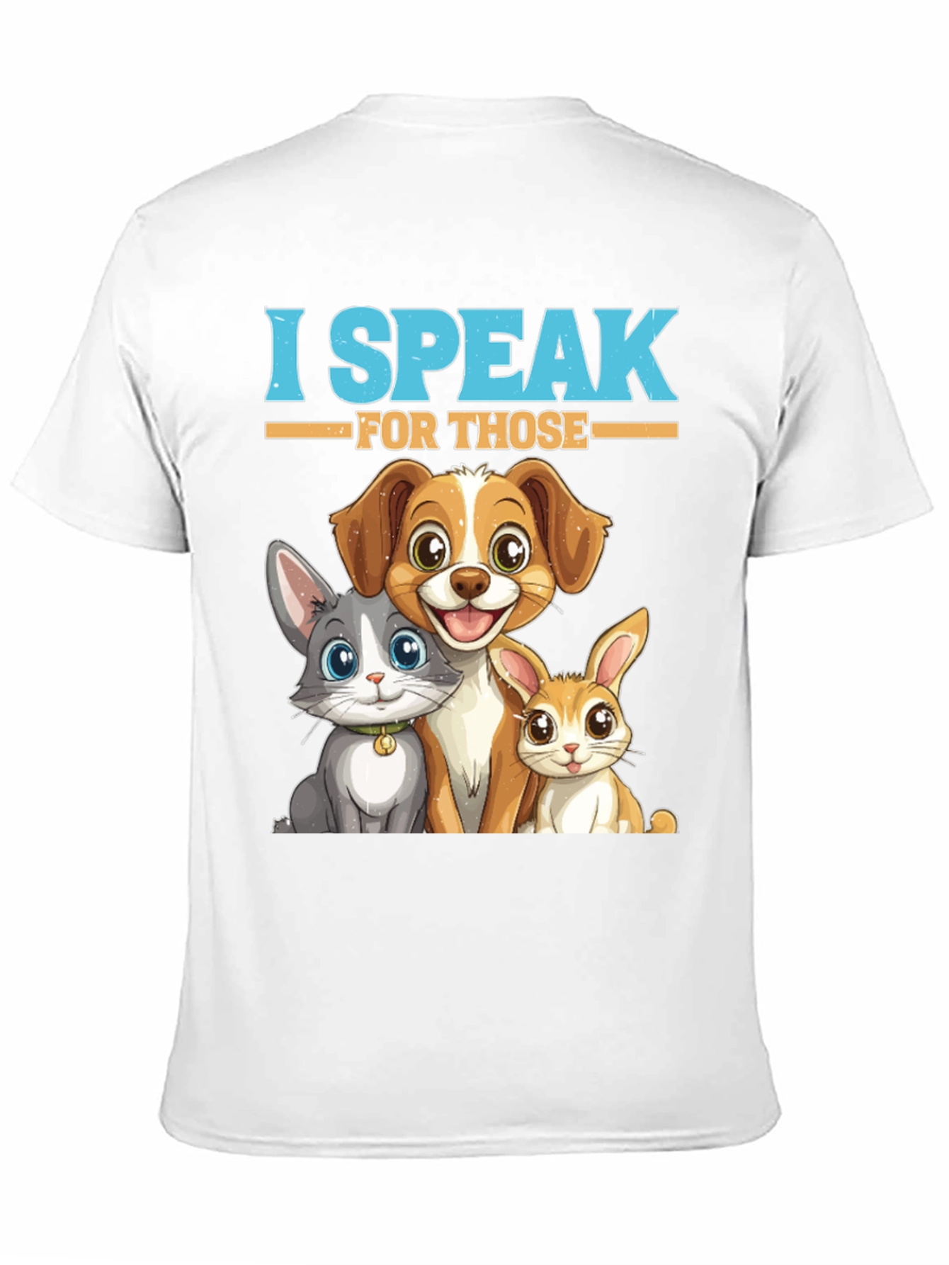 Black I Speak For Those Pet T-Shirt view 11