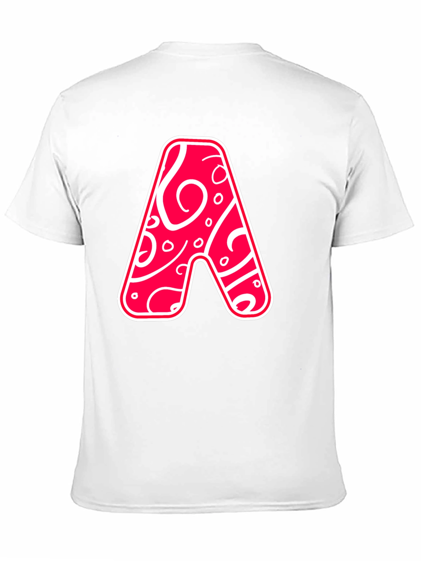 Black Funky Letter A Graphic Tee view 11
