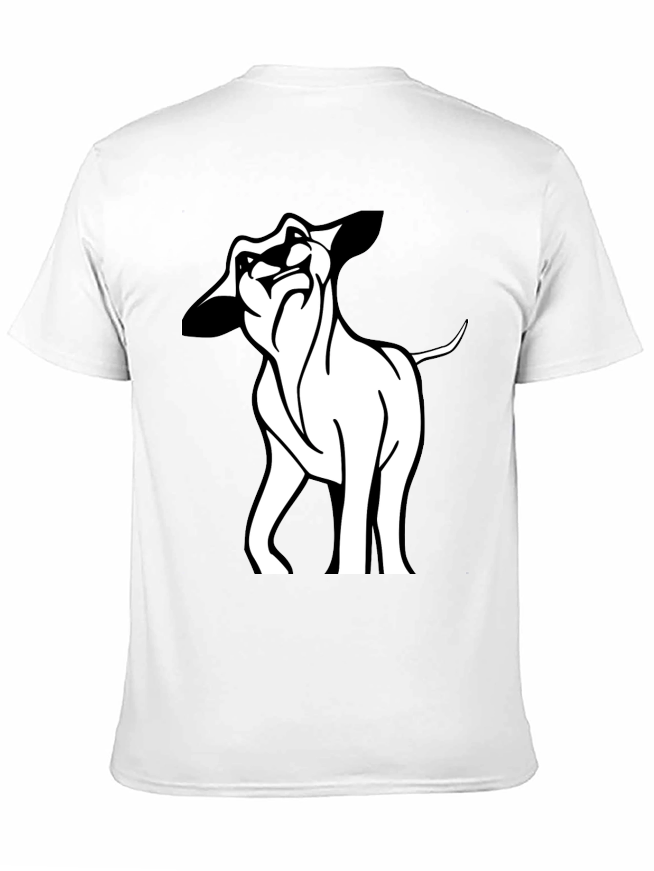 Black Cool Lion Graphic Black T-Shirt view 11