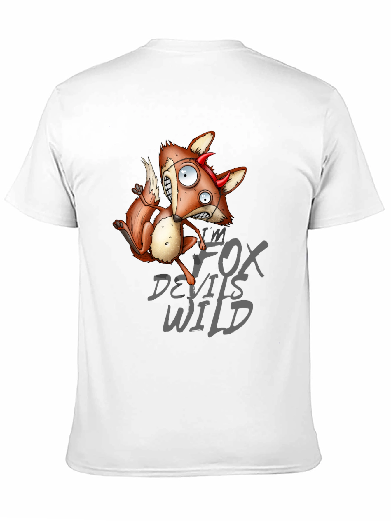 Black I'm Fox Devils Wild Graphic T-Shirt view 11