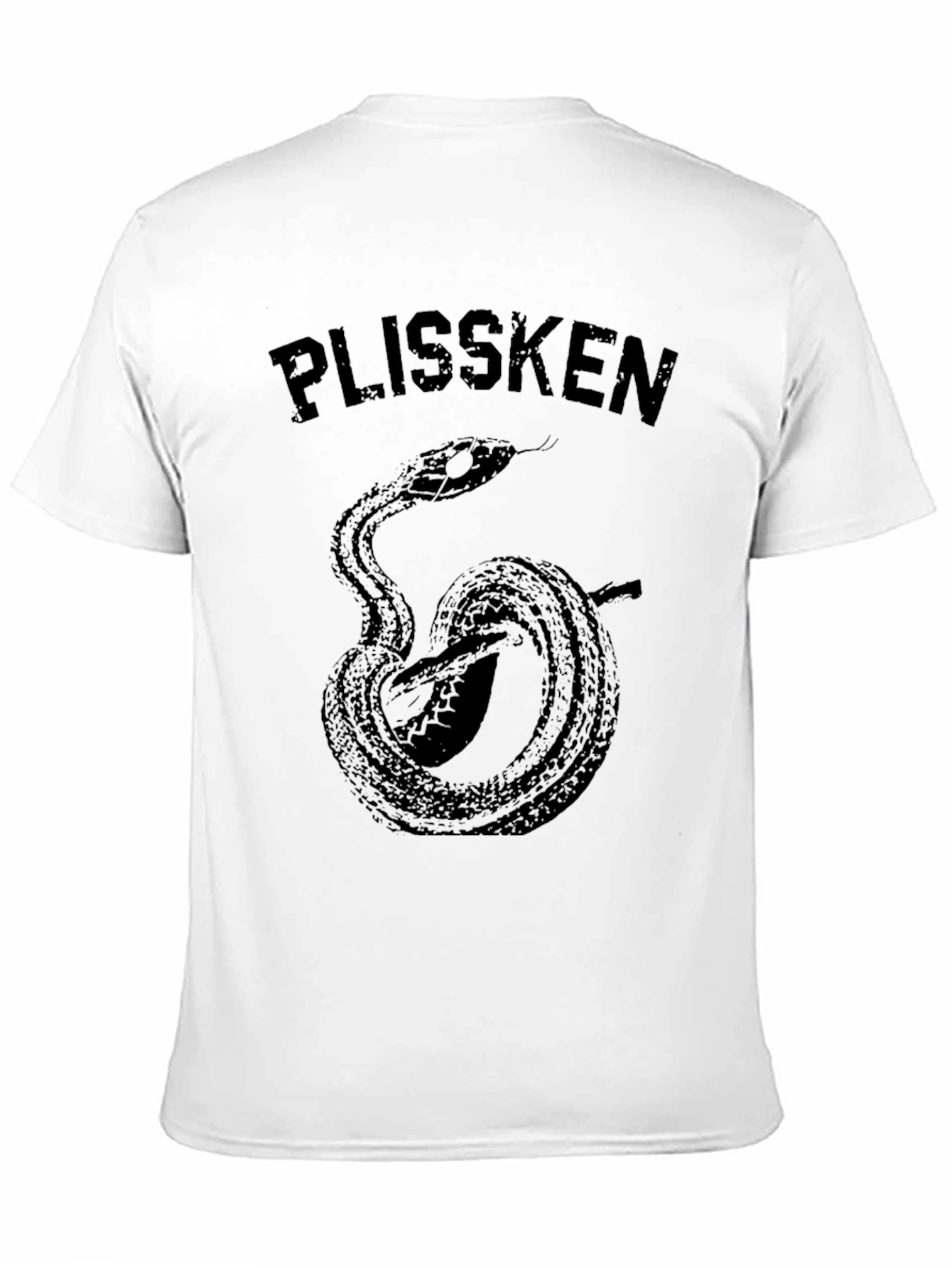 Black Plissken Snake Graphic T-Shirt - Black view 11