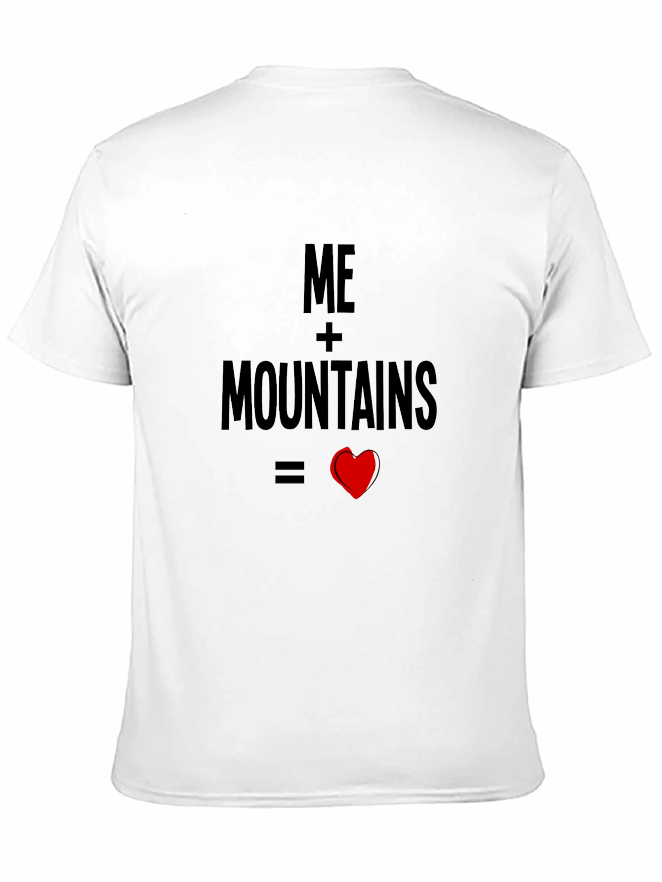 Black Me + Mountains = Love Black T-Shirt view 11
