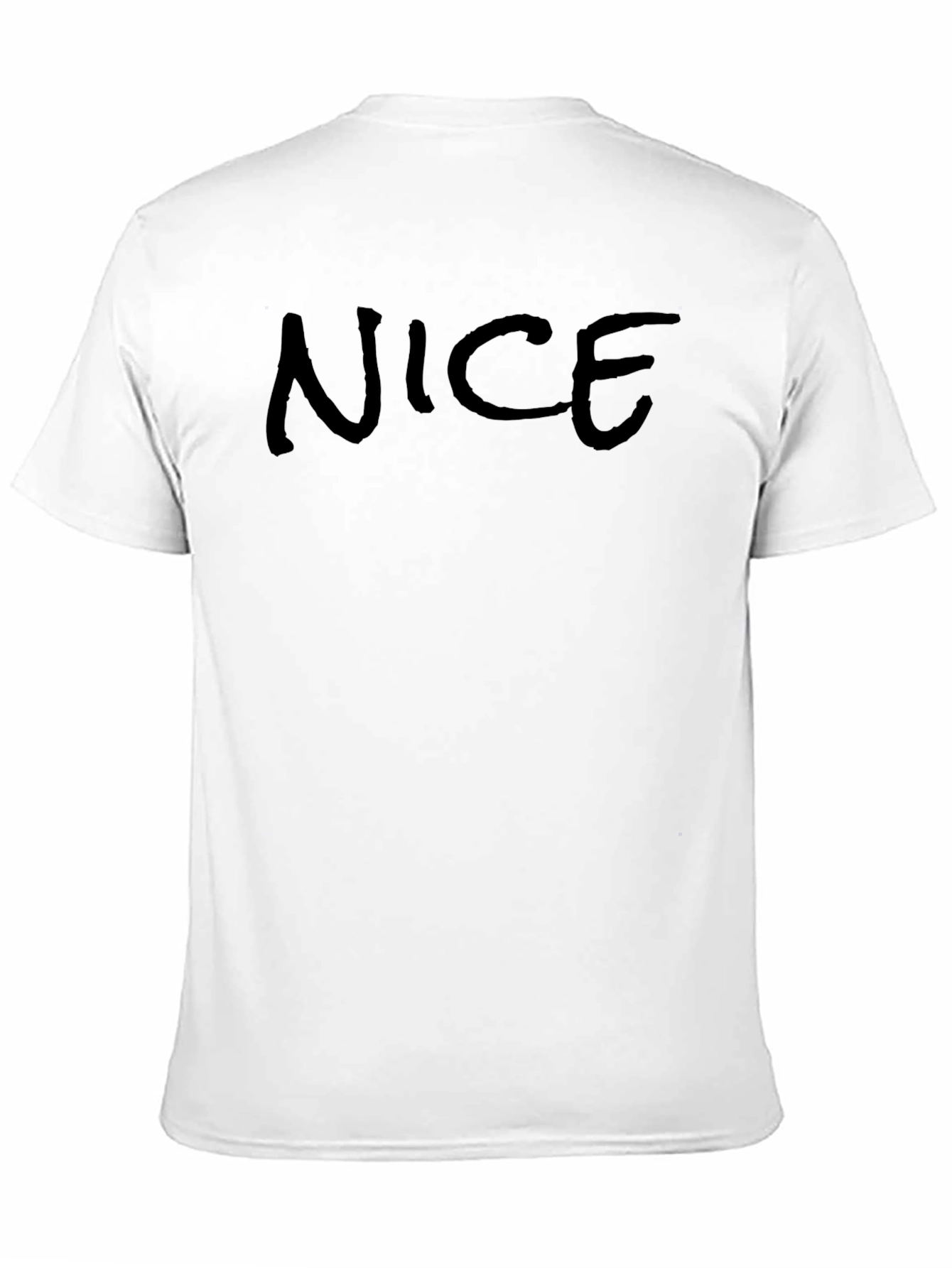 Black NICE Graphic Tee - Soft Cotton Casual T-Shirt view 11