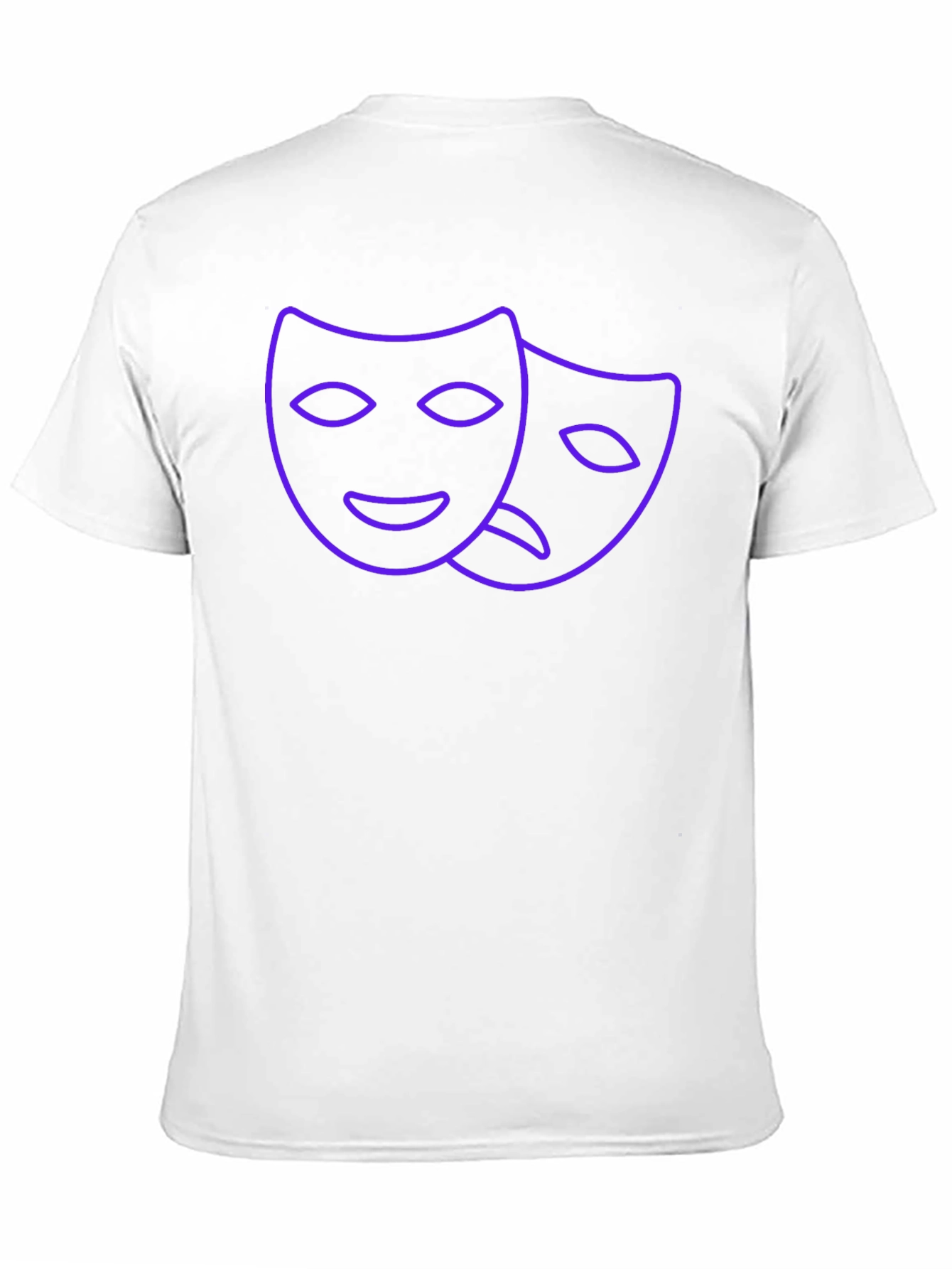 Drama Masks Graphic Tee - Black Crew Neck T-Shirt - 11