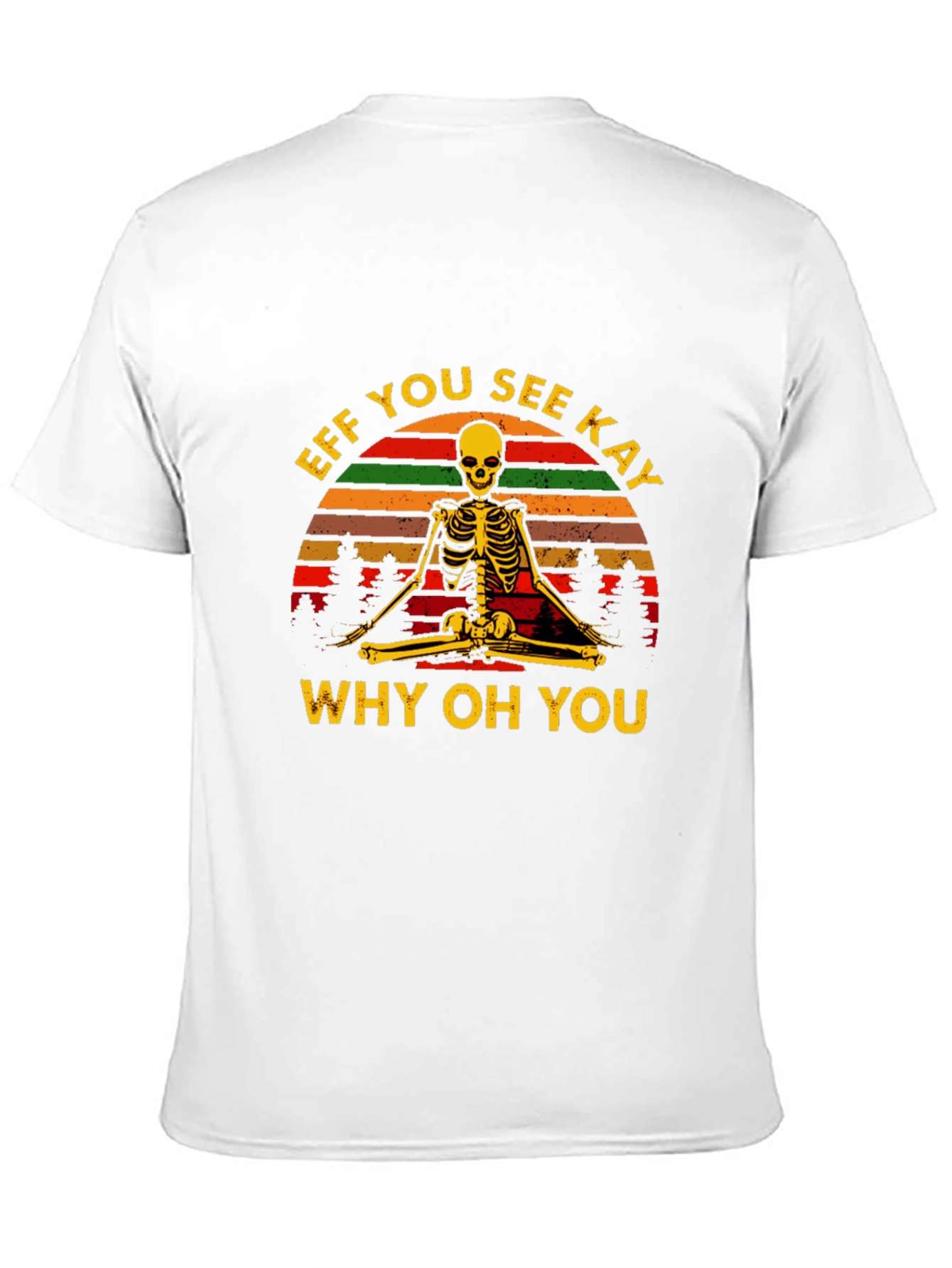 Black Eff You See Kay Yoga Skeleton T-Shirt view 11