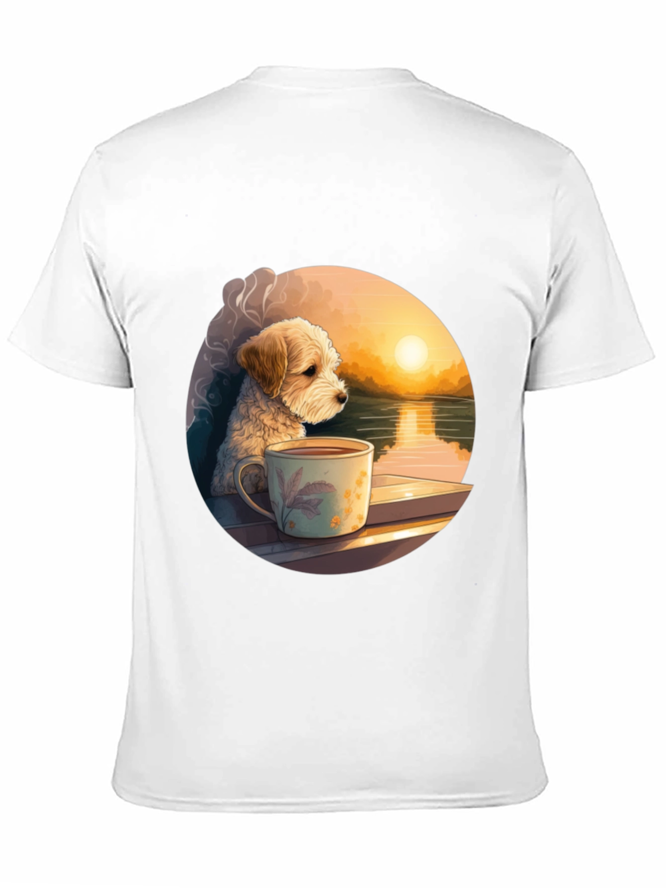 Black Dog & Coffee Sunset Graphic Tee view 11