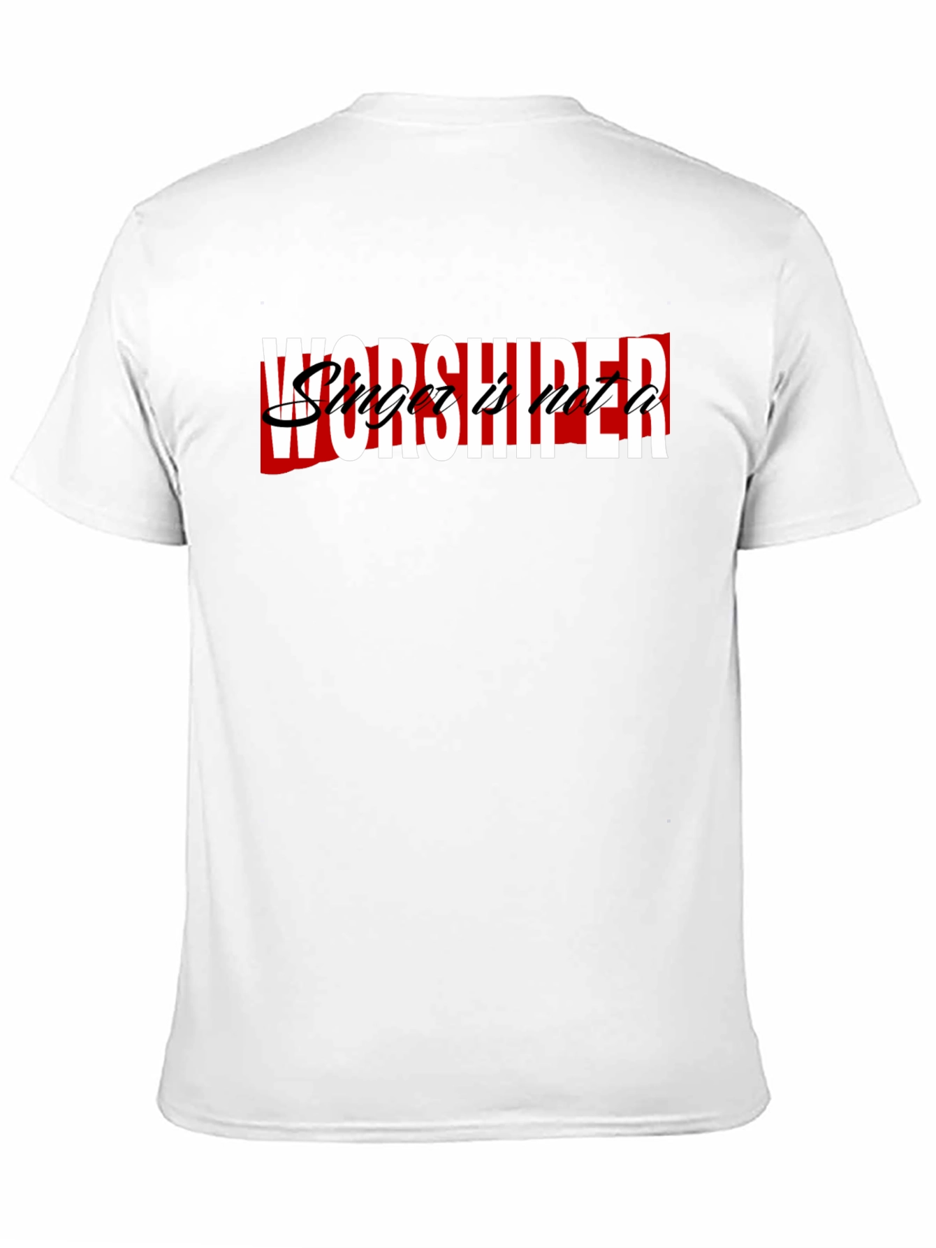 Black Worshiper Singer T-Shirt view 11