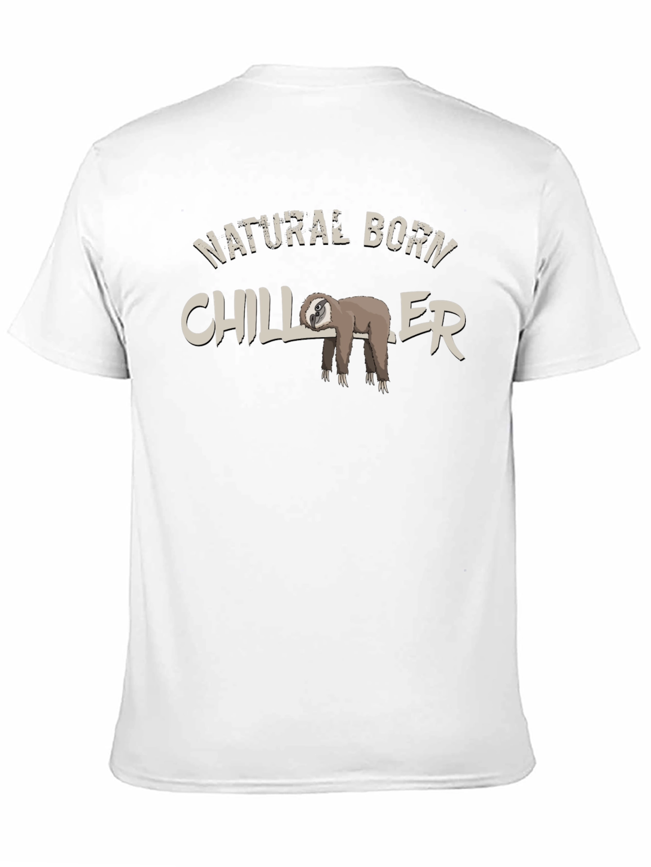 Black Natural Born Chiller Sloth Graphic T-Shirt view 11