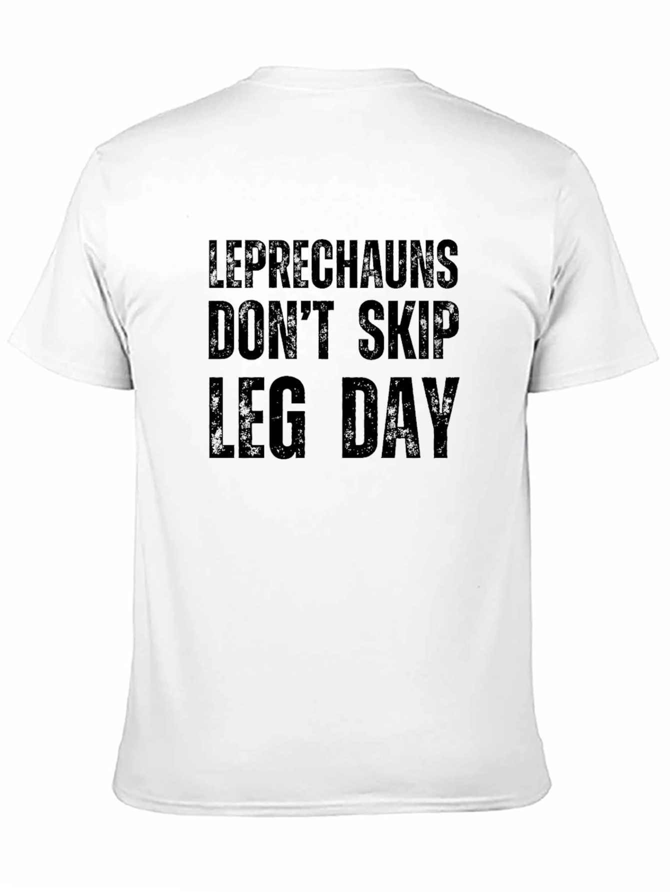 Leprechauns Don't Skip Leg Day Black T-Shirt - 11