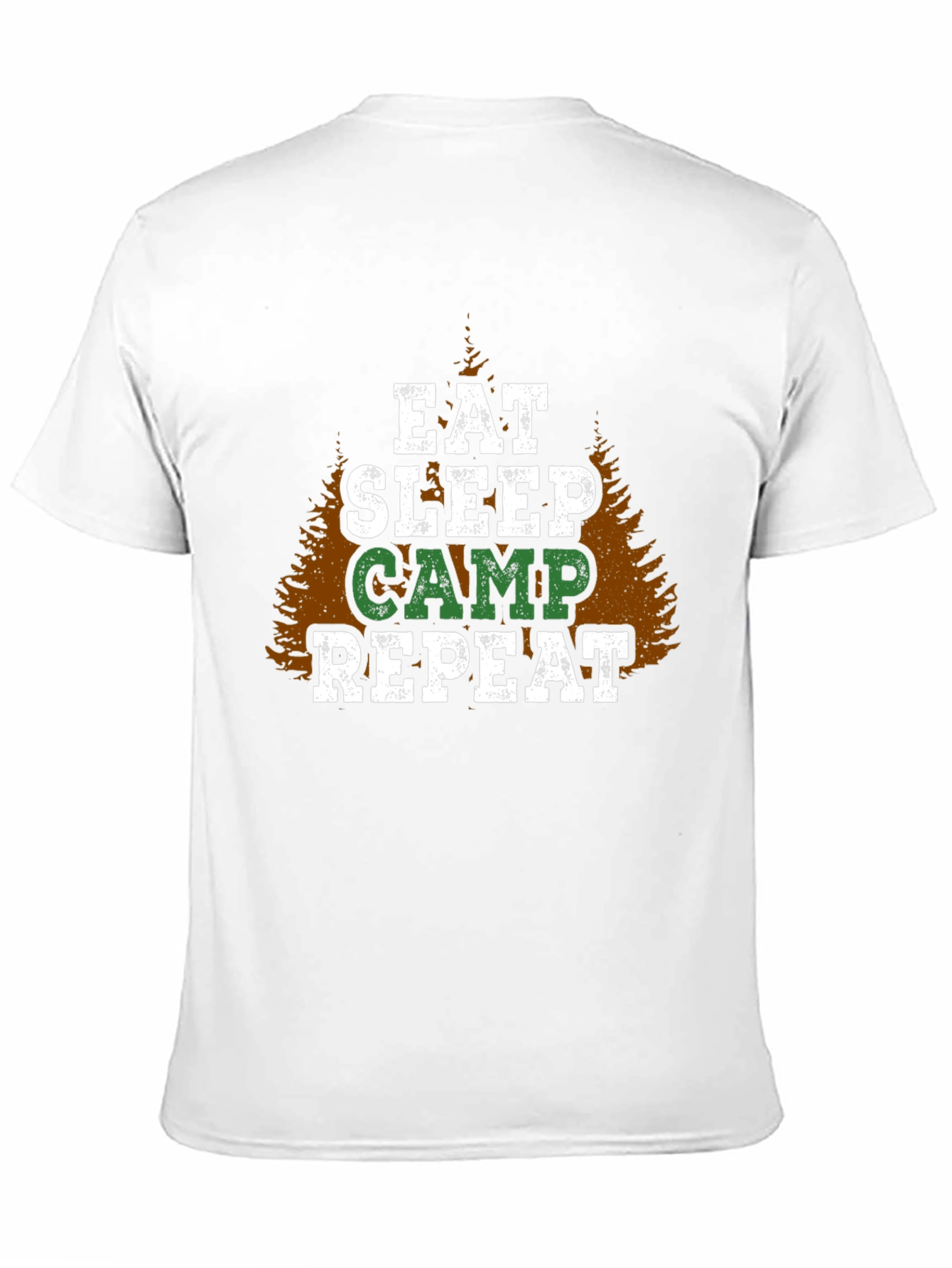 Black Eat Sleep Camp Repeat Graphic T-Shirt view 11